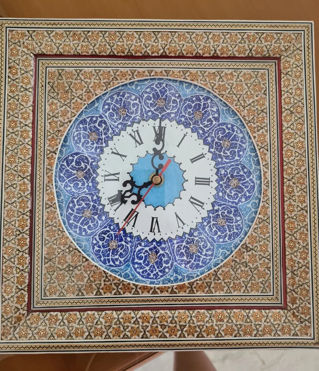 ساعت خاتم کاری مسی|ساعت دیواری و تزئینی|تهران, استخر|دیوار
