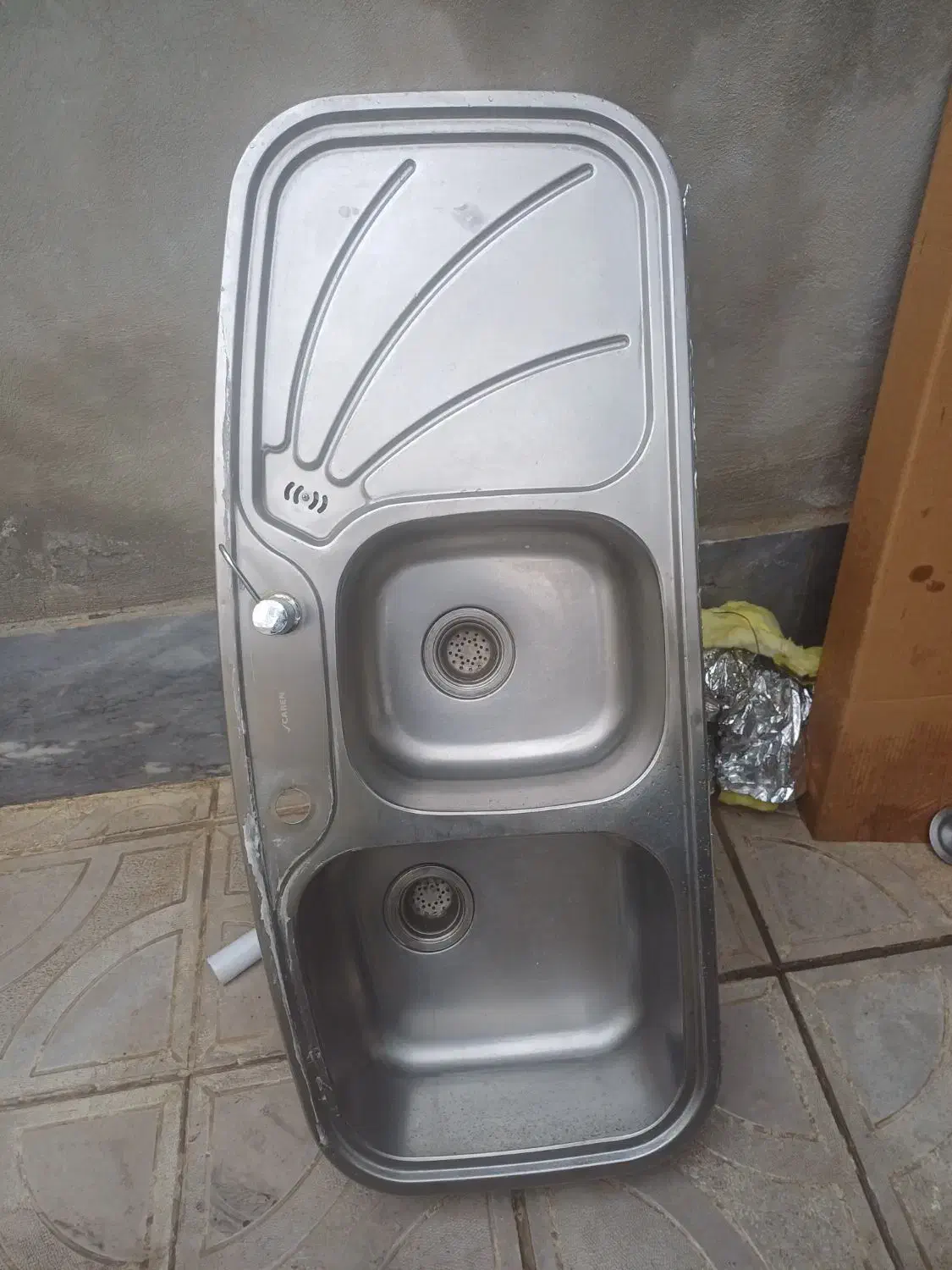 سینک ظرف شویی|آب‌چکان و نظم‌دهنده ظروف|مراغه, |دیوار