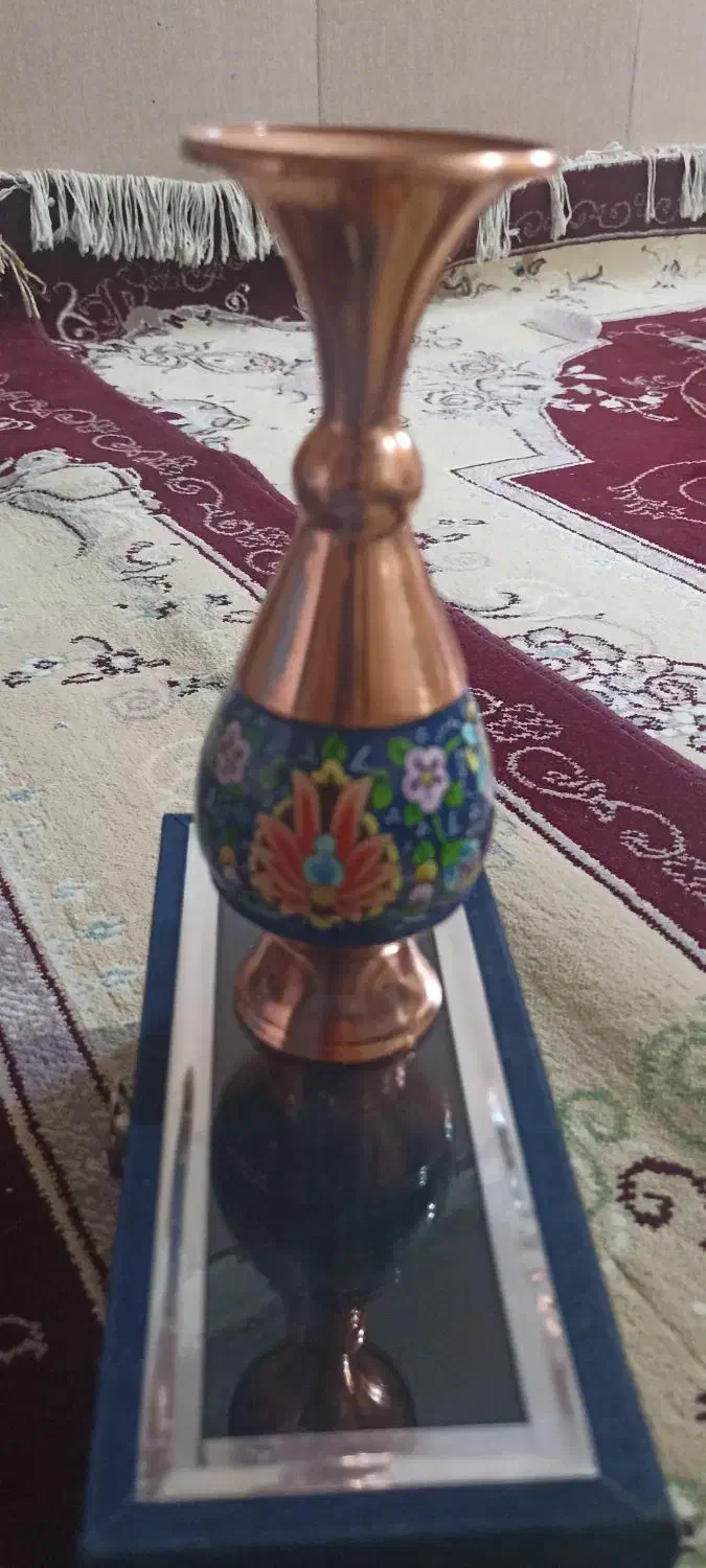 گلدان مسی|صنایع دستی و سایر لوازم تزئینی|ماهدشت, |دیوار