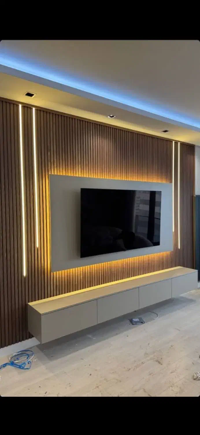 تک دکور .سقف کاذب،کناف،دیوار پوش،کاغذدیواری tvwall|خدمات پیشه و مهارت|بندرعباس, |دیوار