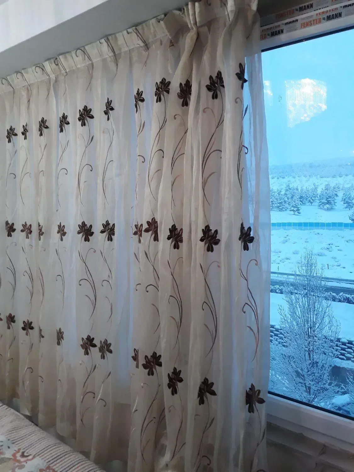 دوتا پرده حریر ترک|پرده، رانر، رومیزی|تهران, آبشار تهران (دریاچه)|دیوار