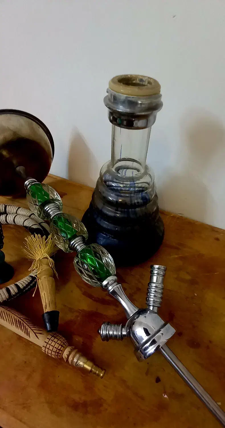 قلیان سوپاپ دار استیل و شیشه(نگارستان)|کوهنوردی و کمپینگ|اصفهان, مهدی آباد|دیوار