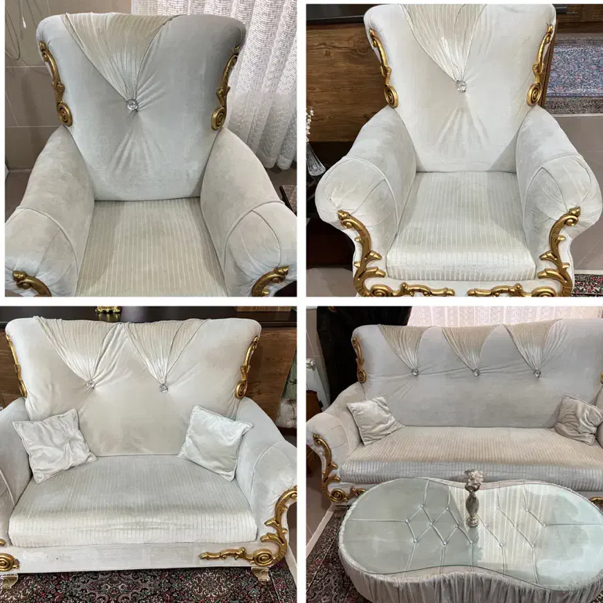 مبل هفت نفره و میز نهار خوری|مبلمان خانگی و میز عسلی|رفسنجان, |دیوار