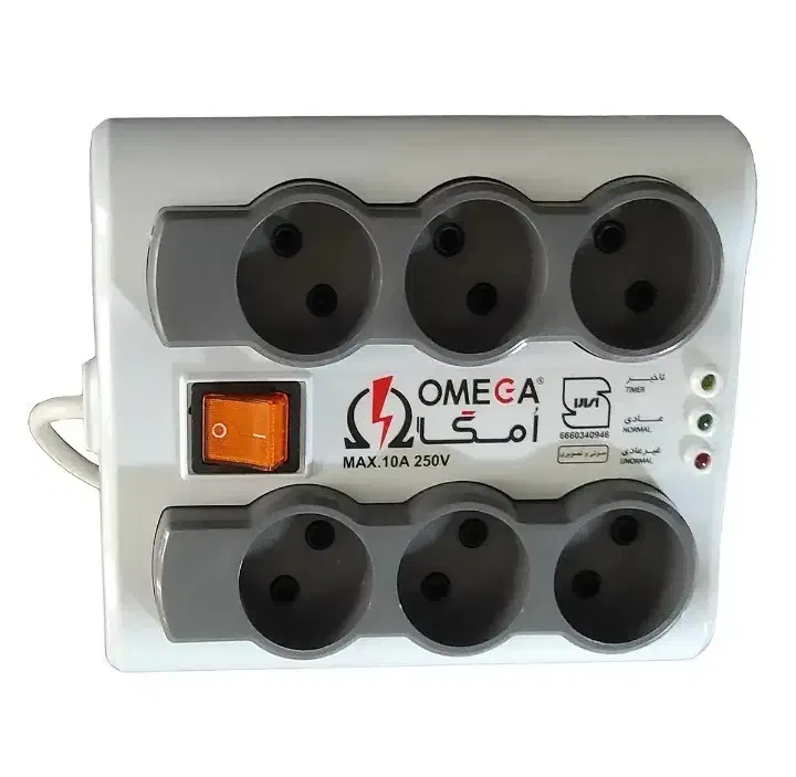 محافظ برق ۶ خانه امگا P6000|قطعات و لوازم جانبی رایانه|یزد, |دیوار