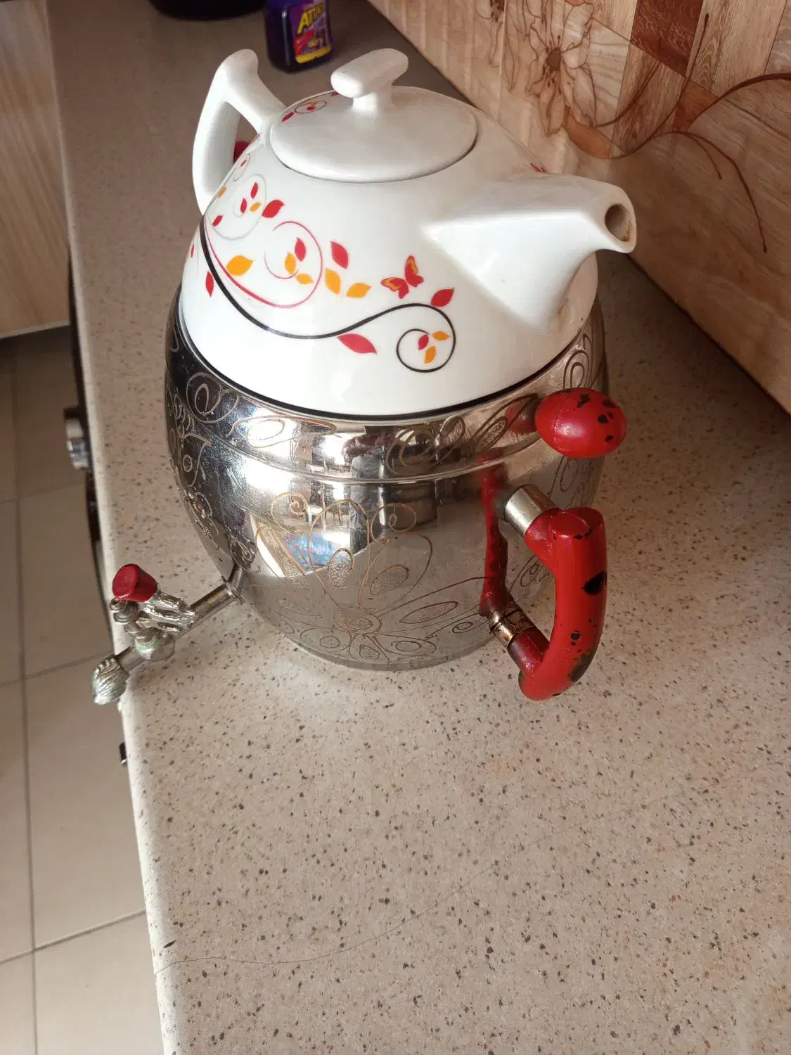 قوری وسماور رو گازی|قوری، کتری، قهوهساز دستی|سنندج, |دیوار