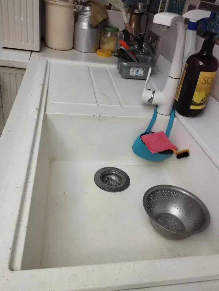 سینک گرانیتی|آب‌چکان و نظم‌دهنده ظروف|تبریز, |دیوار