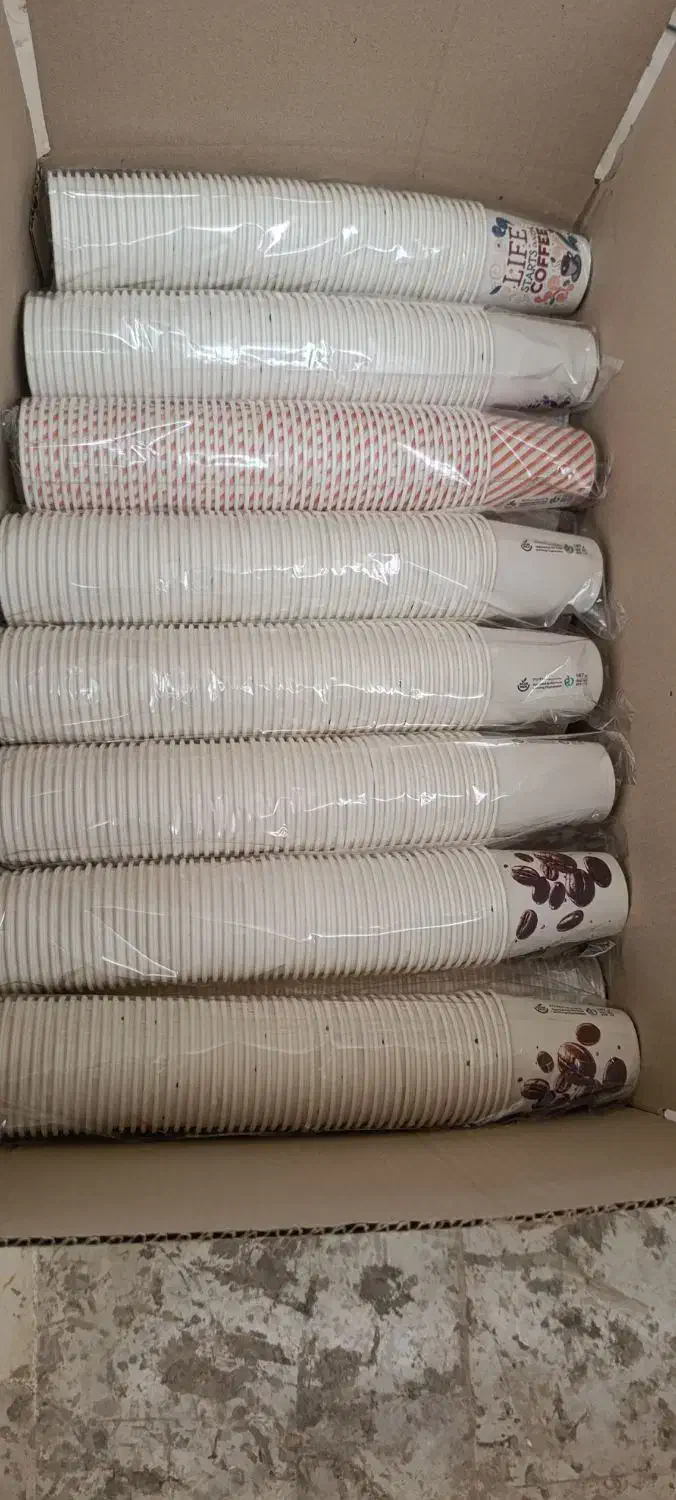 فروش لیوان کاغذی ۲۲۰ و کرافت|ظروف نگهدارنده، پلاستیکی، یک‌بارمصرف|بروجرد, |دیوار