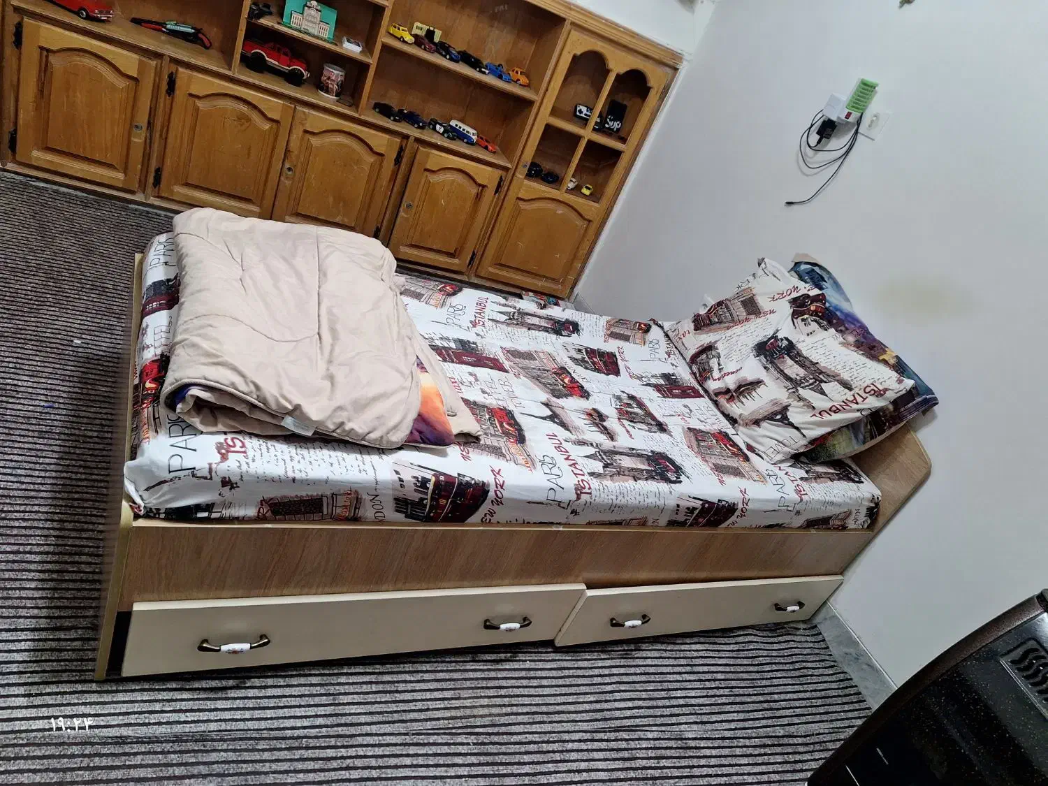 تخت دو‌نفره نوجوان|تخت و سرویس خواب|شاهرود, |دیوار