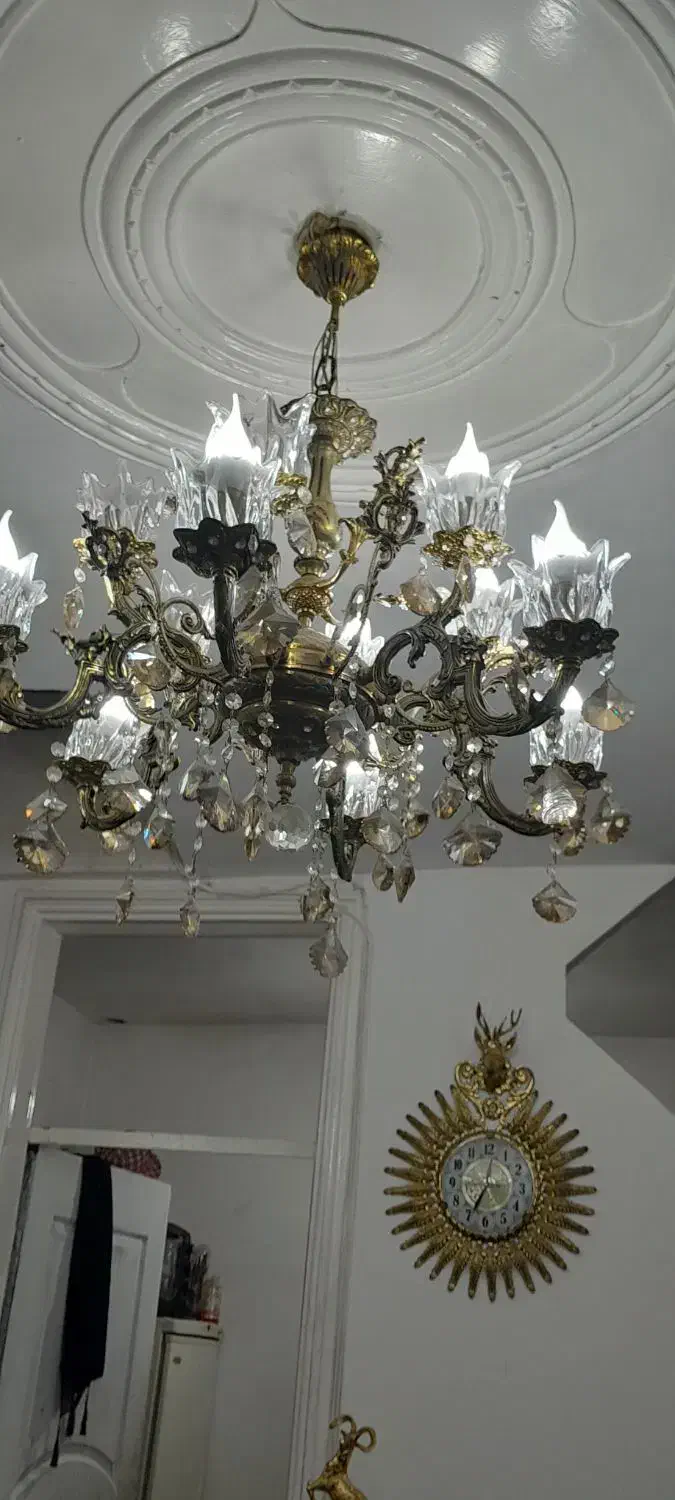 لوستر برنز|لوستر و چراغ آویز|اراک, |دیوار