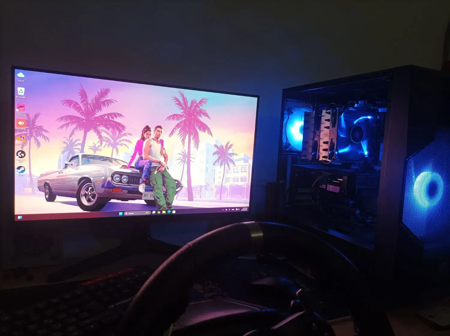 کیس گیمینگ   RTX 5060|رایانه رومیزی|پرند, فاز ۲|دیوار