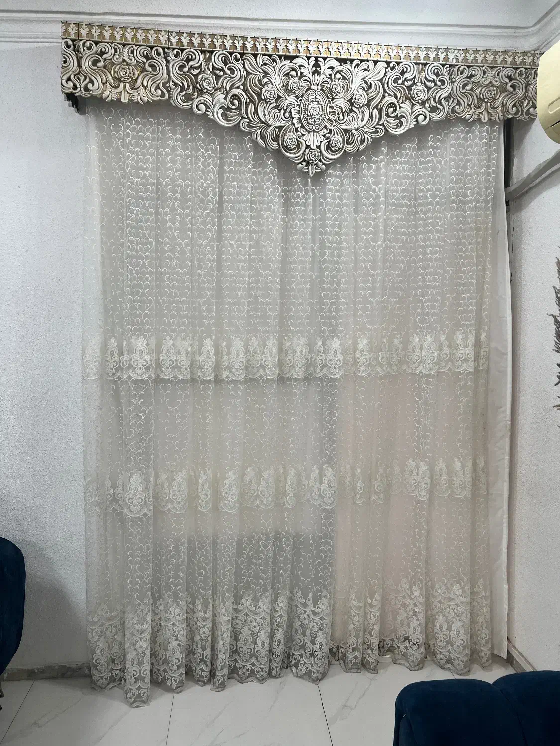 یک عدد پرده کامل|پرده، رانر، رومیزی|رشت, کوی امام رضا|دیوار