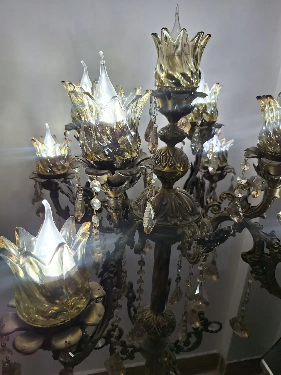 آباژور یا کنار سالنی یا چلچراغ|چراغ خواب و آباژور|مشهد, طبرسی شمالی|دیوار