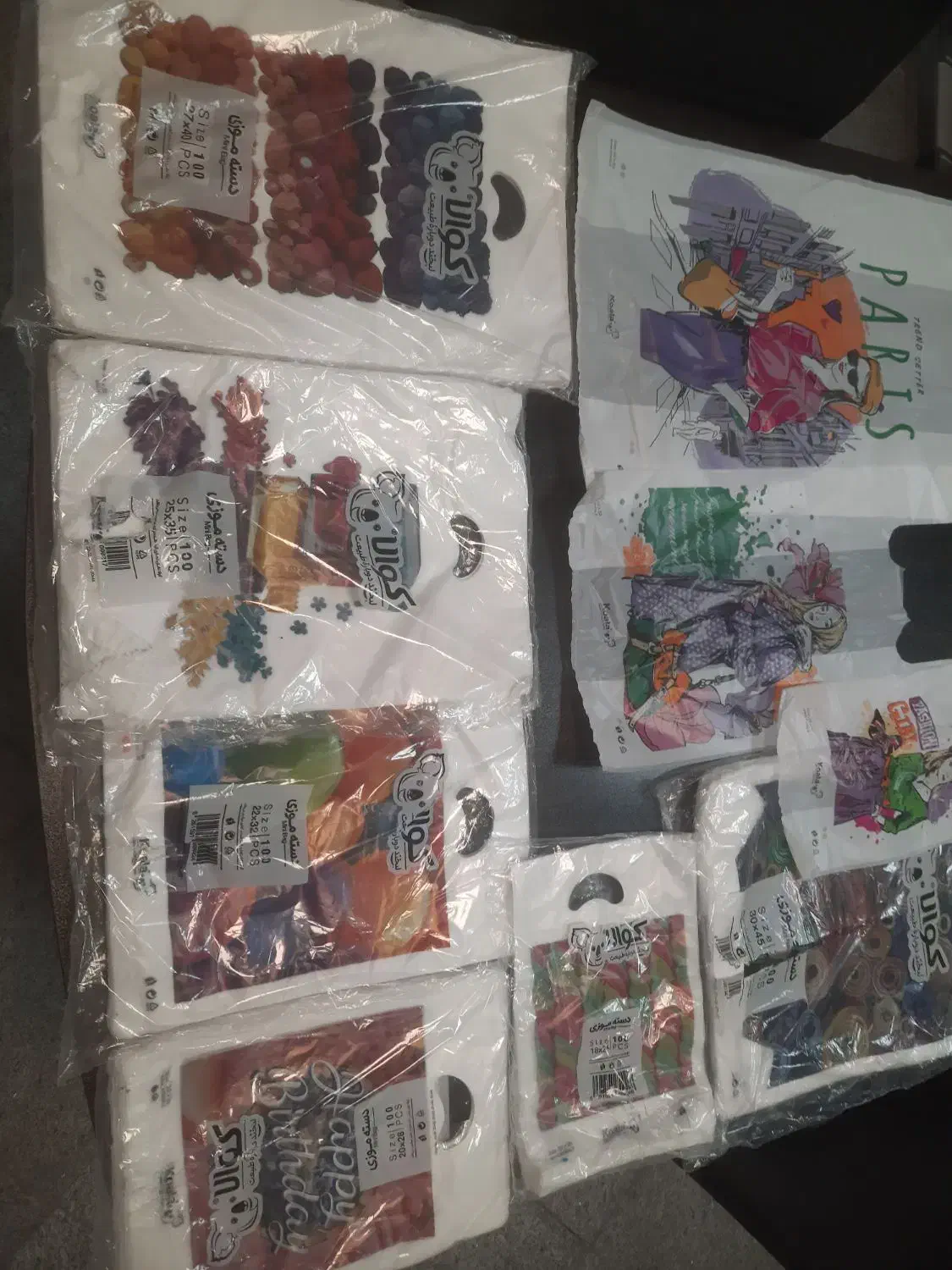 پلاستیک چاپی کوالا دسته موزی ورکابی|ظروف نگهدارنده، پلاستیکی، یک‌بارمصرف|مشهد, امیریه|دیوار