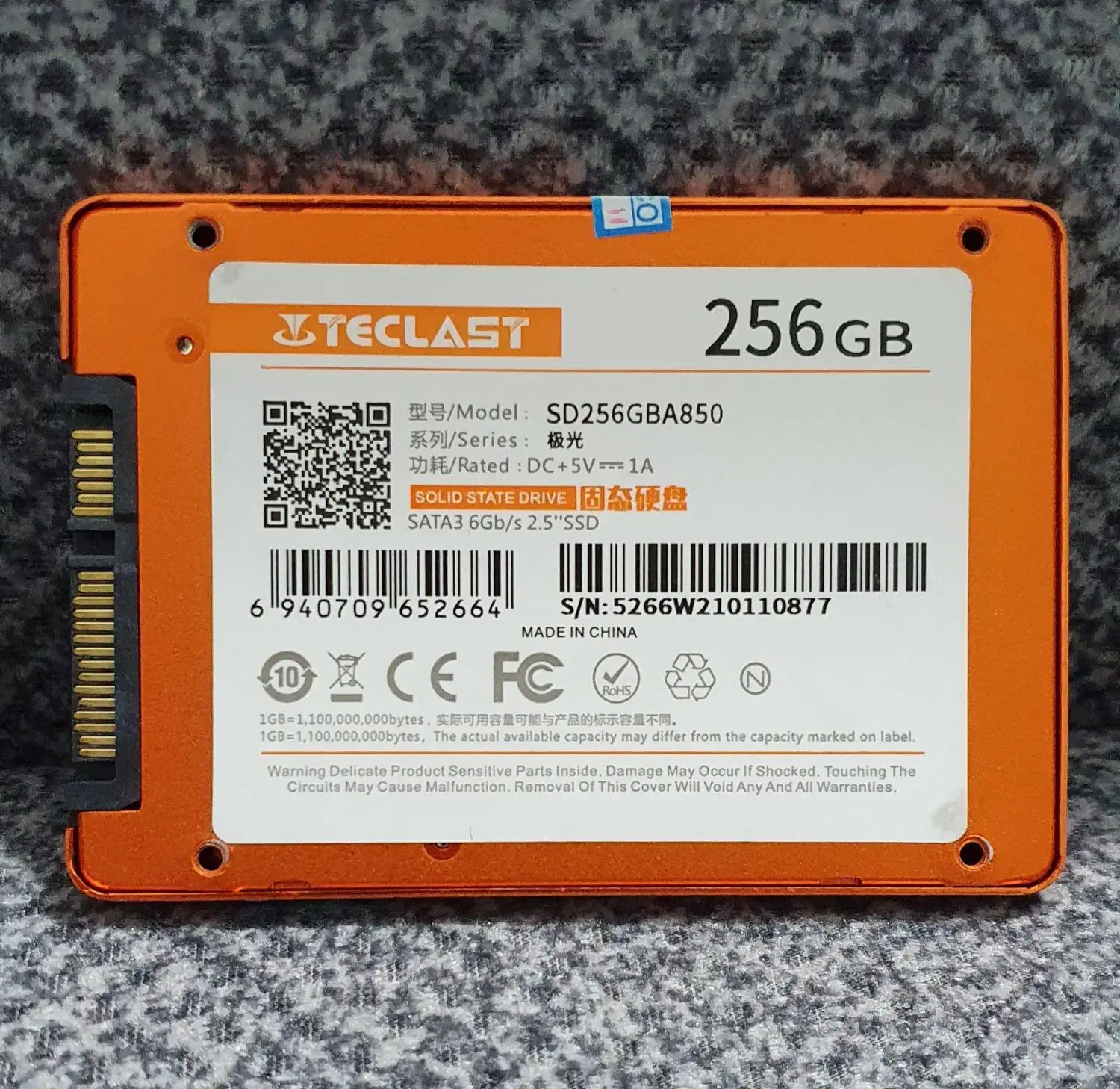 هارد 256 SSD، برند تک لست، وارداتی|قطعات و لوازم جانبی رایانه|بیرجند, |دیوار