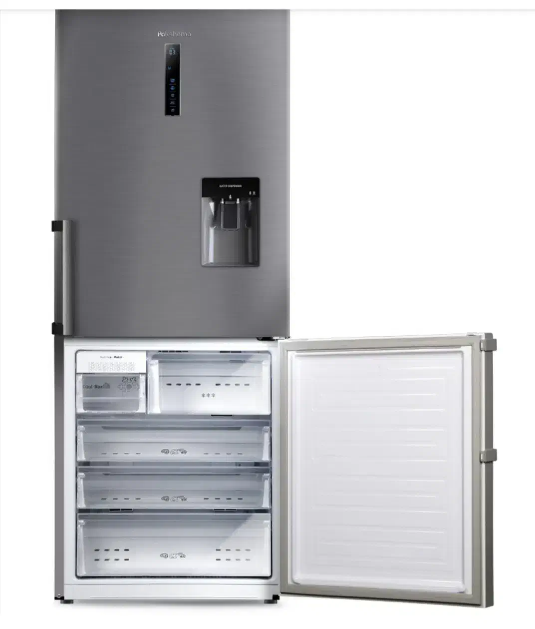 یخچال فریزر پاکشوما مدل ۴۹۶ سیلور یخساز دار|یخچال و فریزر|نسیم‌شهر, |دیوار