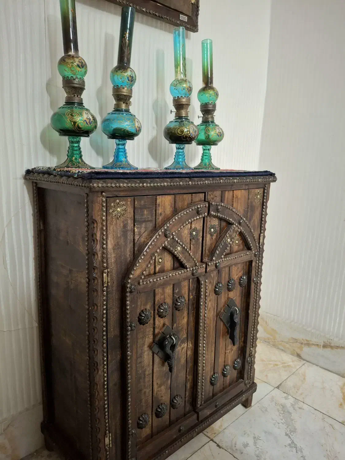 جاکفشی و آیینه سِت سنتی|جاکفشی، کمد، دراور|ری, دیلمان|دیوار