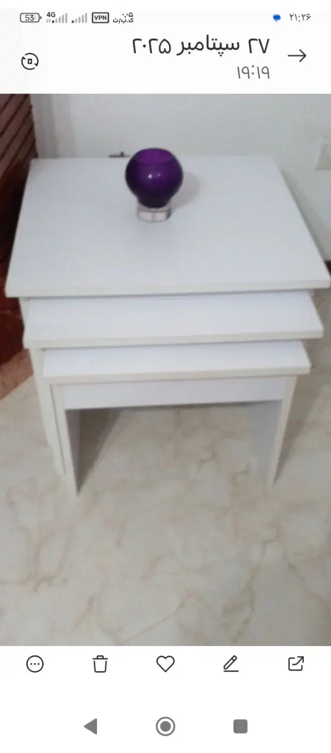 میز عسلی سه تیکه|مبلمان خانگی و میز عسلی|چالوس, |دیوار