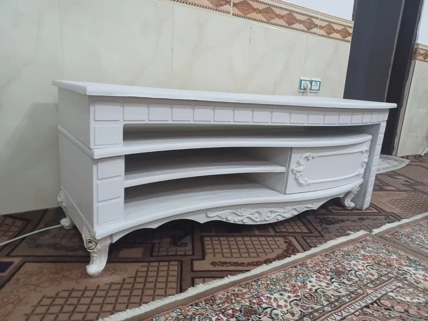 میز تلویزیون چوبی|میز تلویزیون|قروه, |دیوار