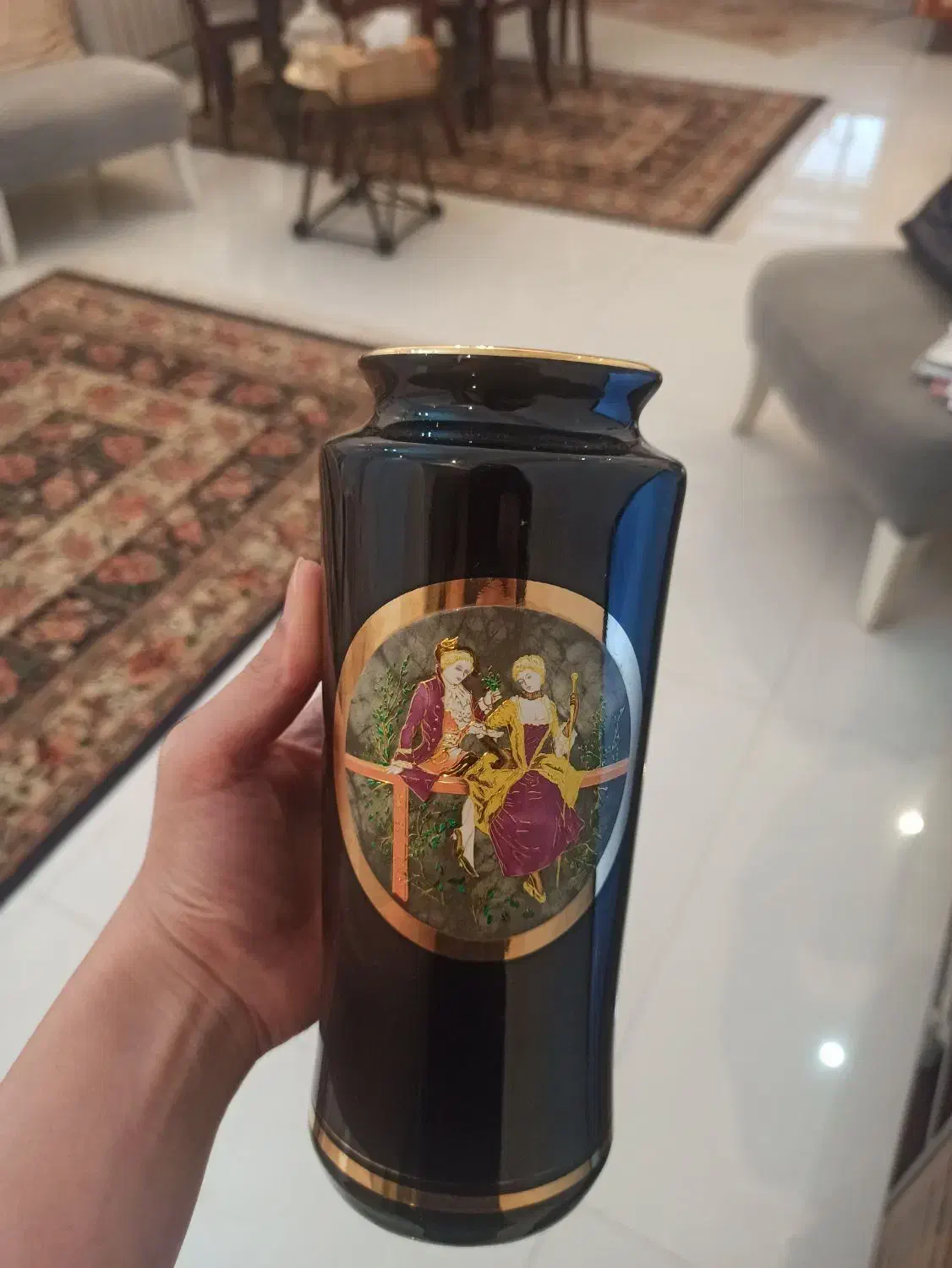 گلدان عتیقه چوکین ژاپن|کلکسیون اشیاء عتیقه|گرگان, |دیوار