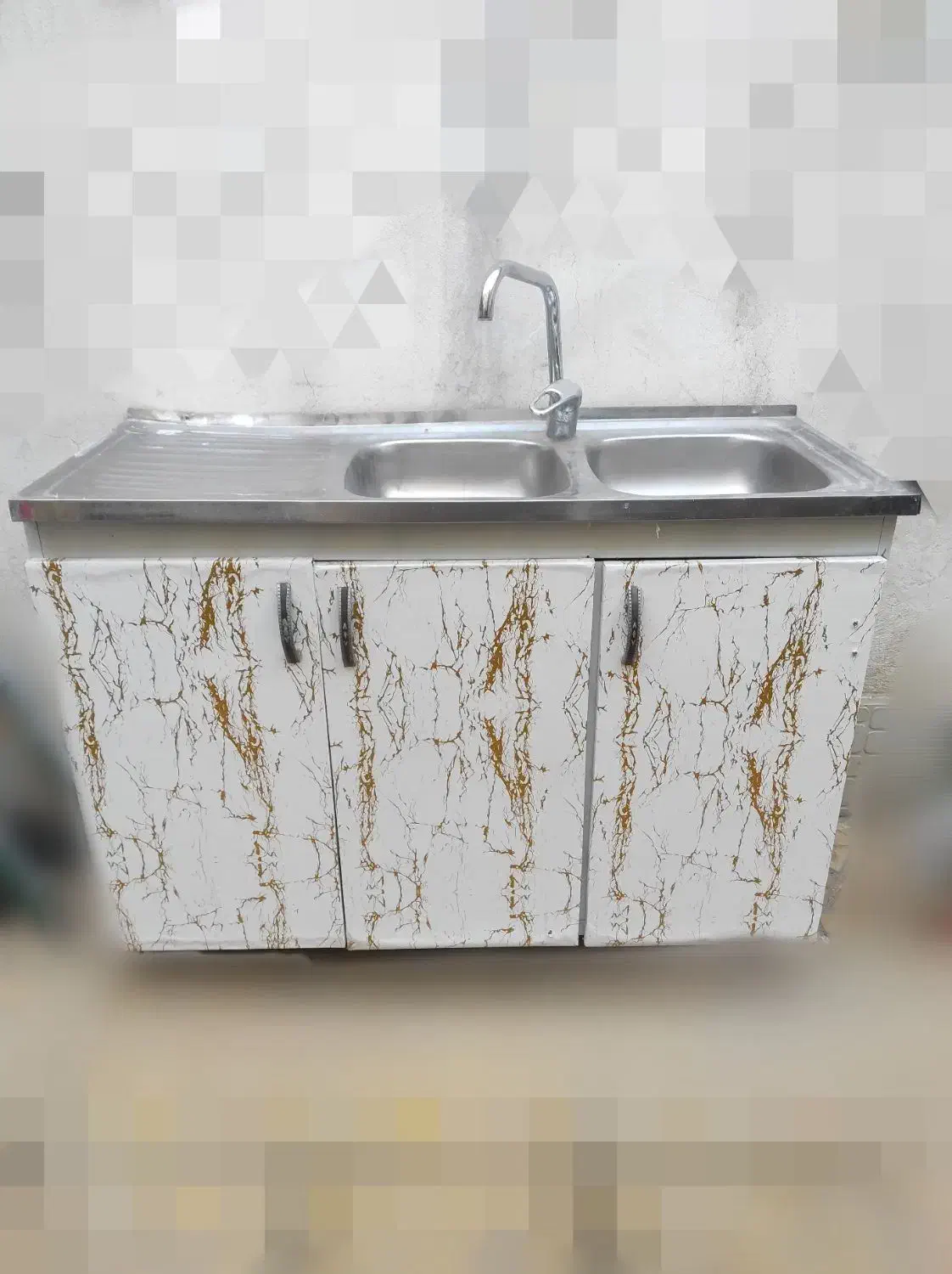 کابینت فلزی ظرفشویی همراه سینک|مصالح و تجهیزات ساختمان|ملایر, |دیوار