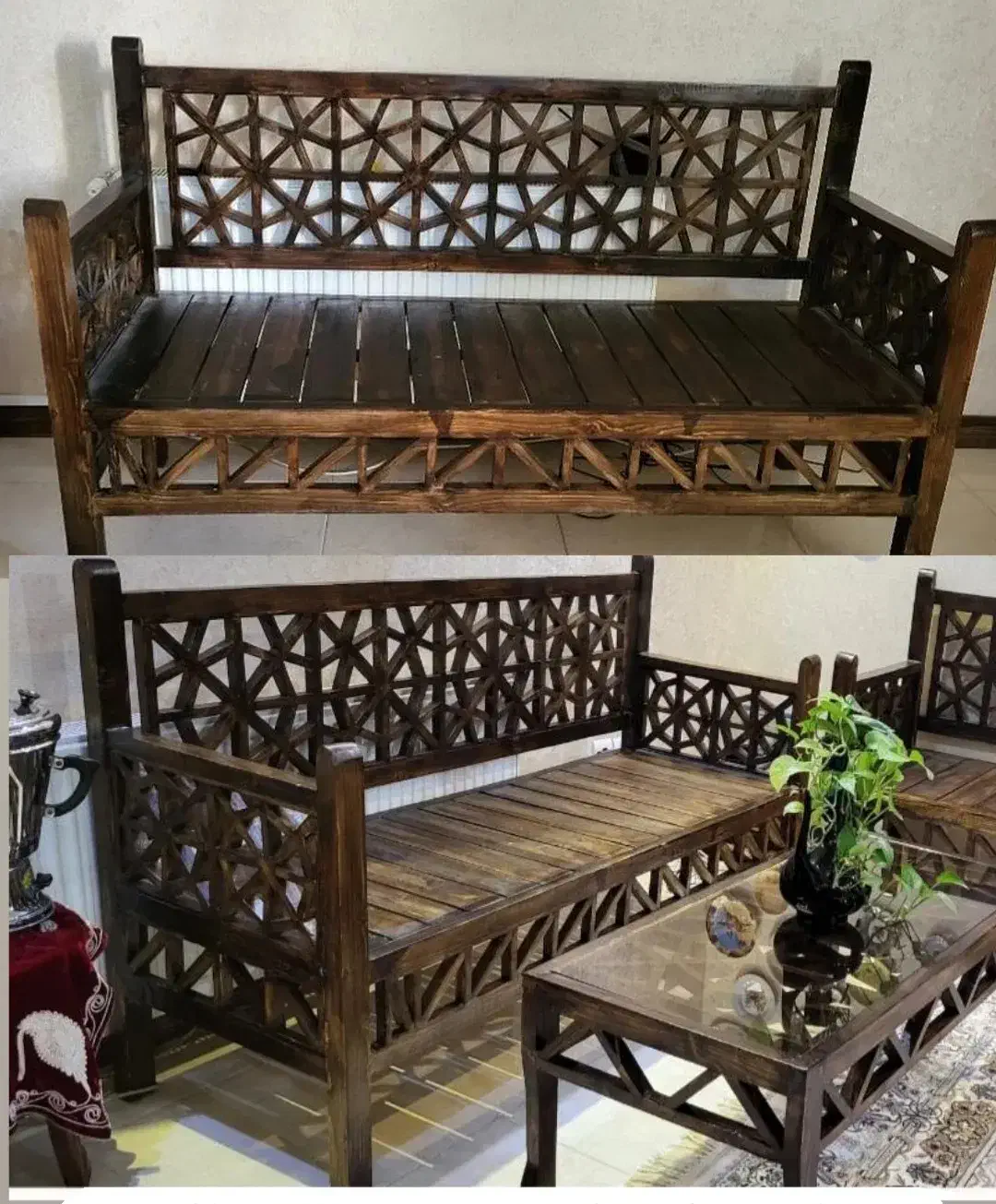 مبلمان چوبی|مبلمان خانگی و میز عسلی|شیراز, شهرک گلستان|دیوار
