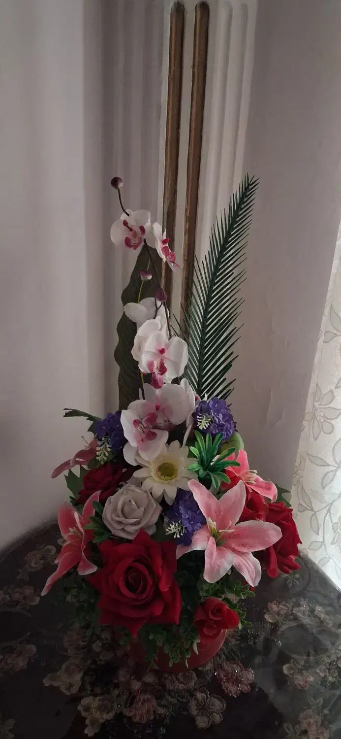 گلدان زیبا|گل مصنوعی|مشهد, خواجه ربیع|دیوار