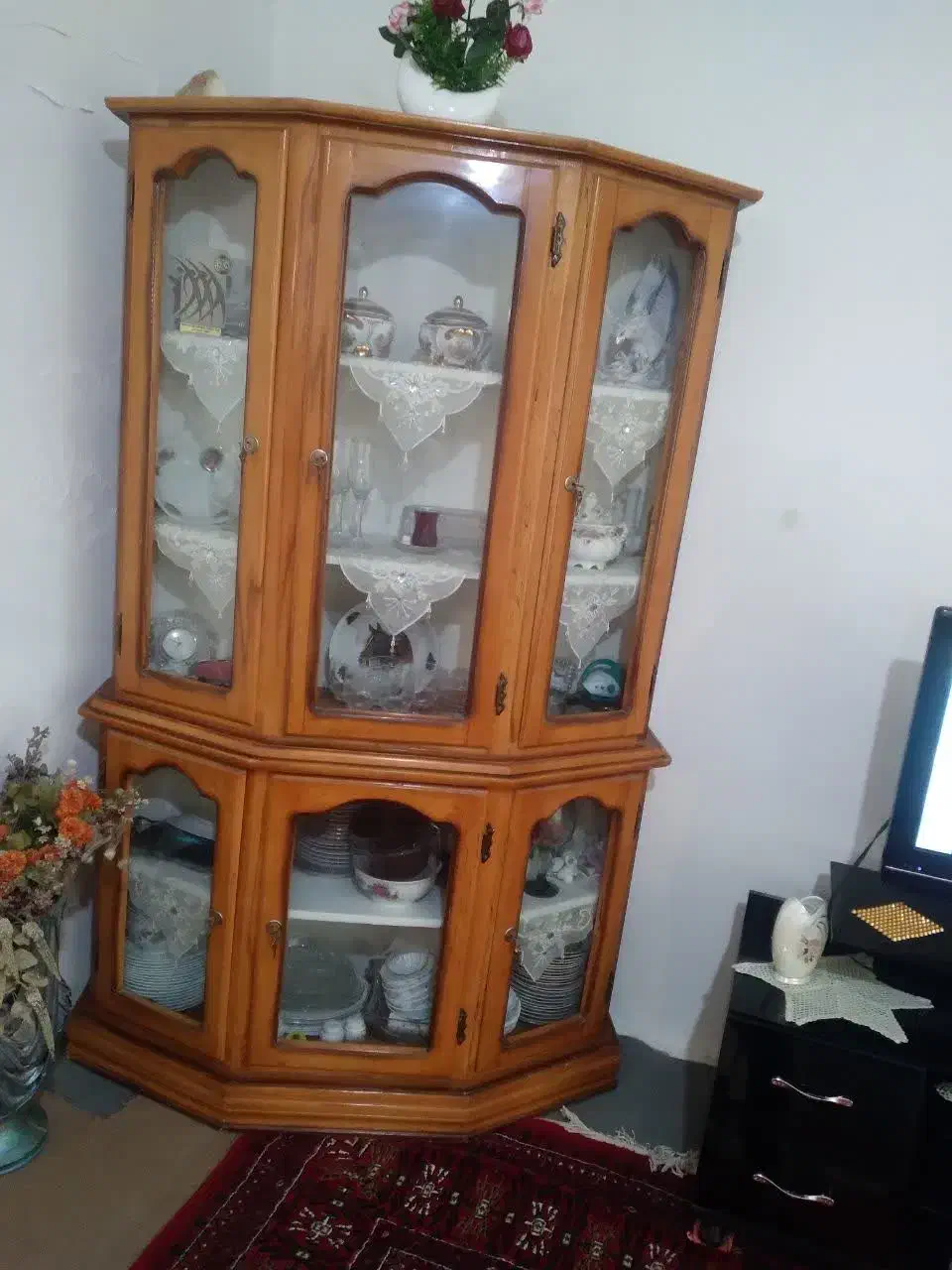 بوفه چوبی|بوفه، ویترین، کنسول|نقده, |دیوار