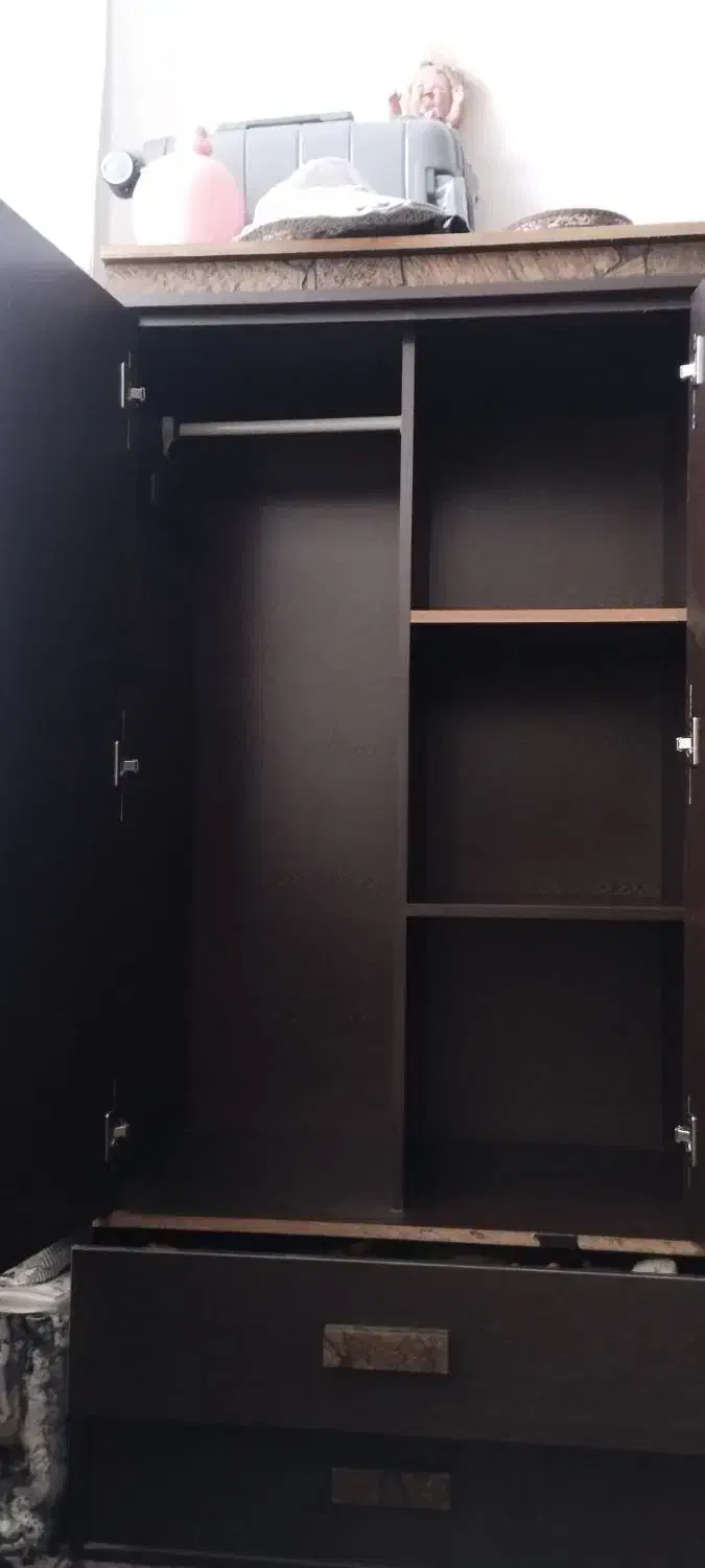 تخت و کمد تمام ام دی اف دونفره|تخت و سرویس خواب|مرودشت, استادیوم‎|دیوار