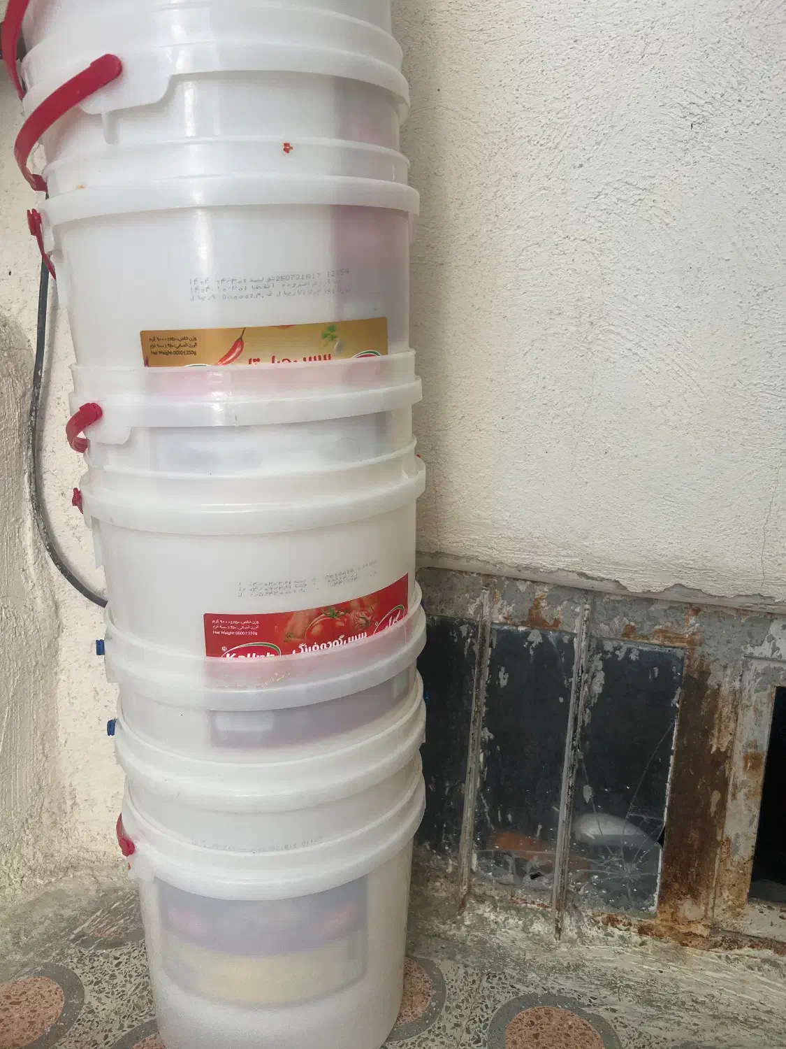 سطل ۸کیلویی نو|ظروف نگهدارنده، پلاستیکی، یک‌بارمصرف|سنندج, |دیوار