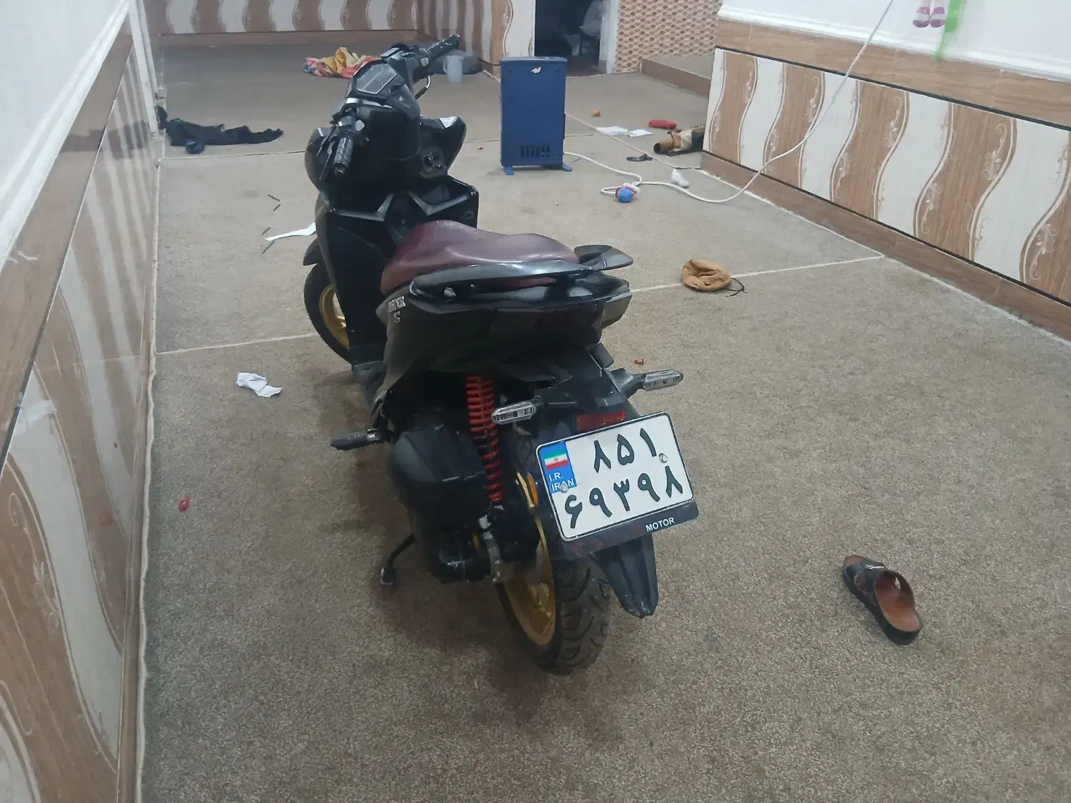 عبدالخان|موتورسیکلت|شوش, |دیوار