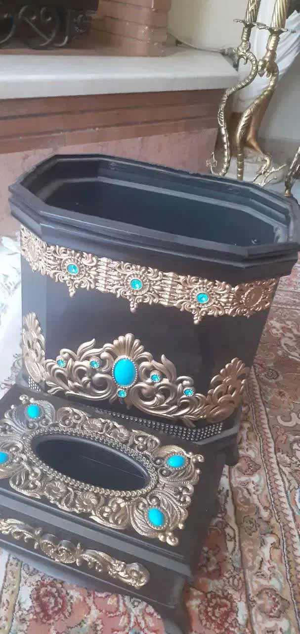 ست سطل و جادستمال کاغذی|صنایع دستی و سایر لوازم تزئینی|تهران, شهرک آپادانا|دیوار