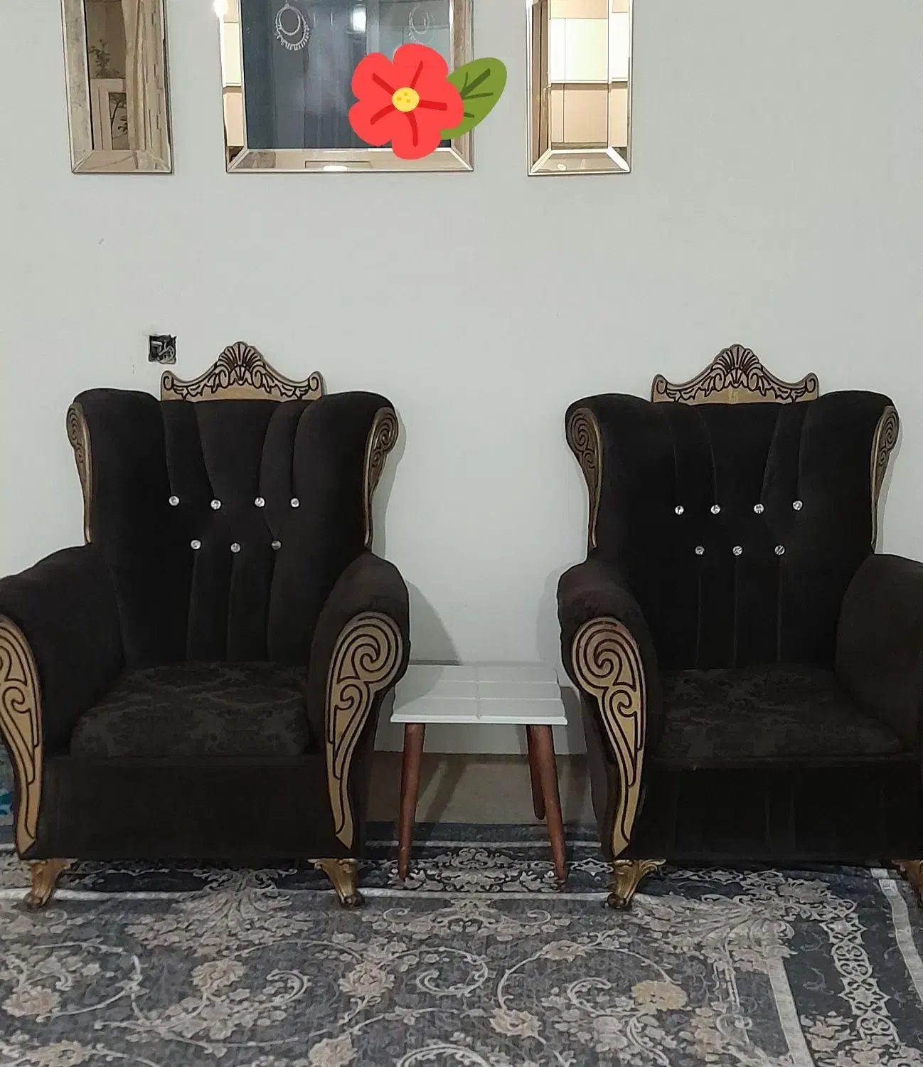 مبل 7نفره همراه با میزو عسلی|مبلمان خانگی و میز عسلی|سلطانیه, |دیوار