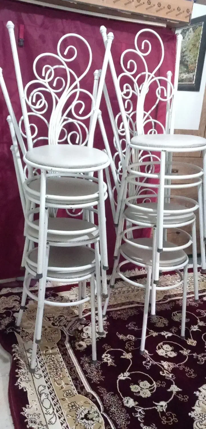 ۷عددصندلی|میز و صندلی غذاخوری|بیستون, |دیوار