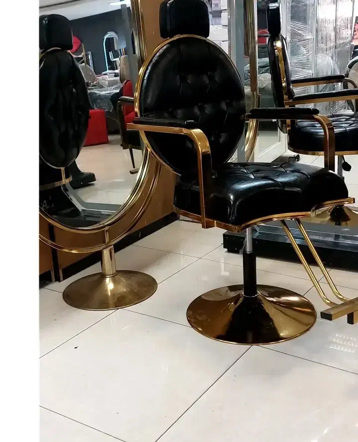 صندلی اصلاح  چستر فورتیک طلایی چرم کریستال نونو|آرایشگاه و سالن‌های زیبایی|سبزوار, امام خمینی (ناوی)|دیوار