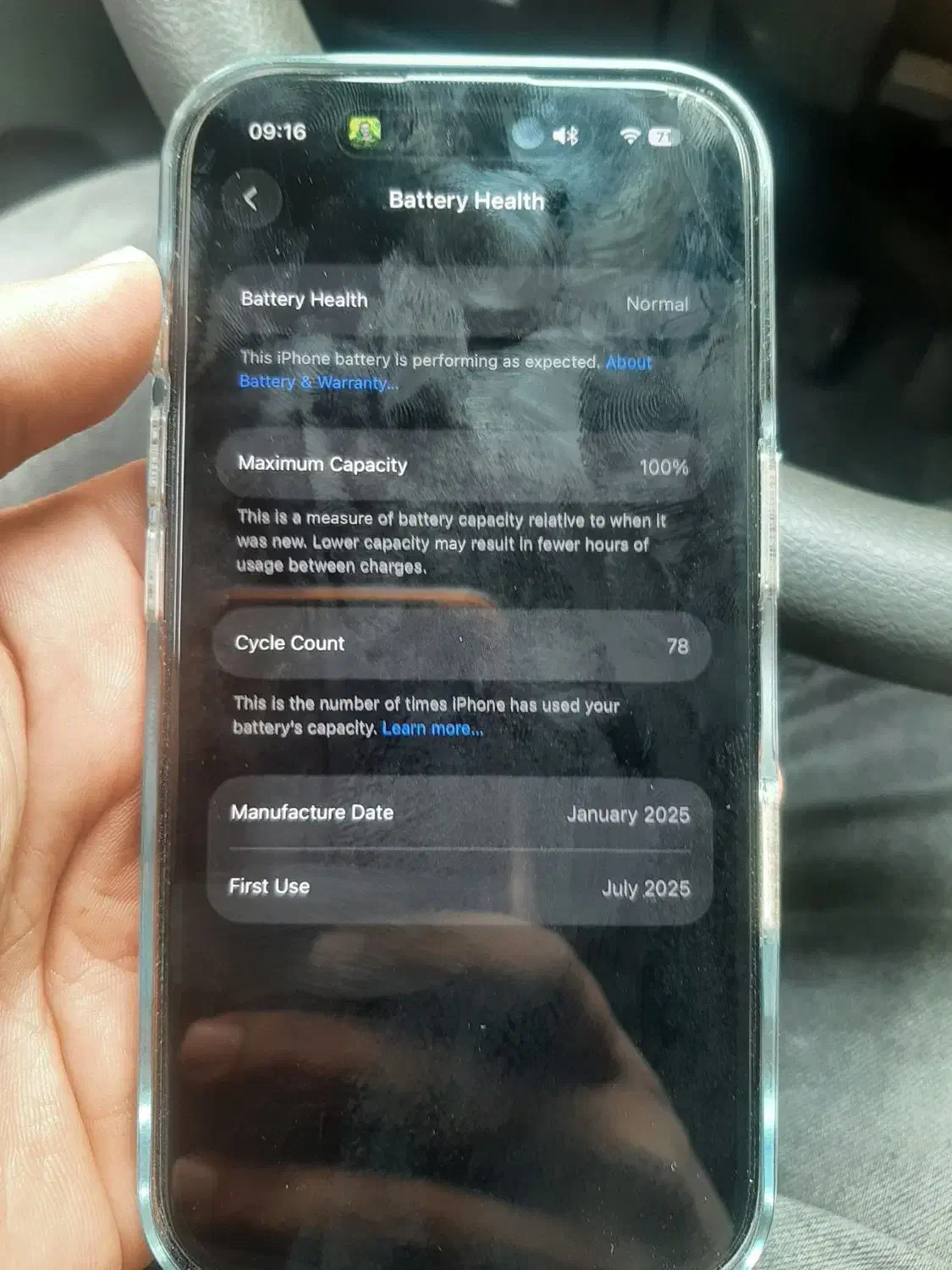 گوشی آیفون ۱۶ مشکی ۲۵۶ درحد ch iphone  اپل شرکتی|موبایل|تهران, نیروی هوایی (پیروزی)|دیوار