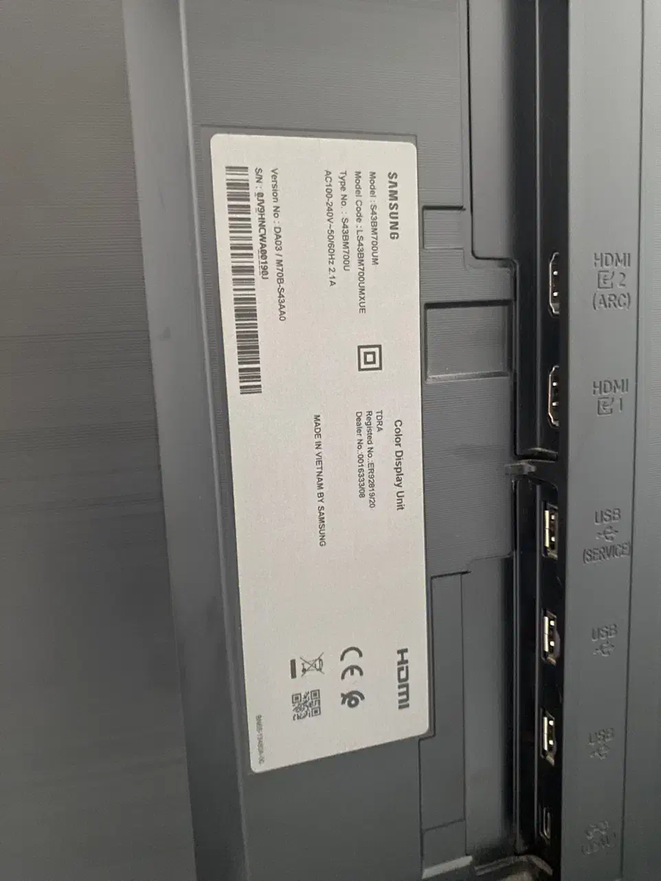 تلویزیون ۴۳ اینچ ۴k سامسونگ|تلویزیون و پروژکتور|رشت, بلوار گیلان|دیوار