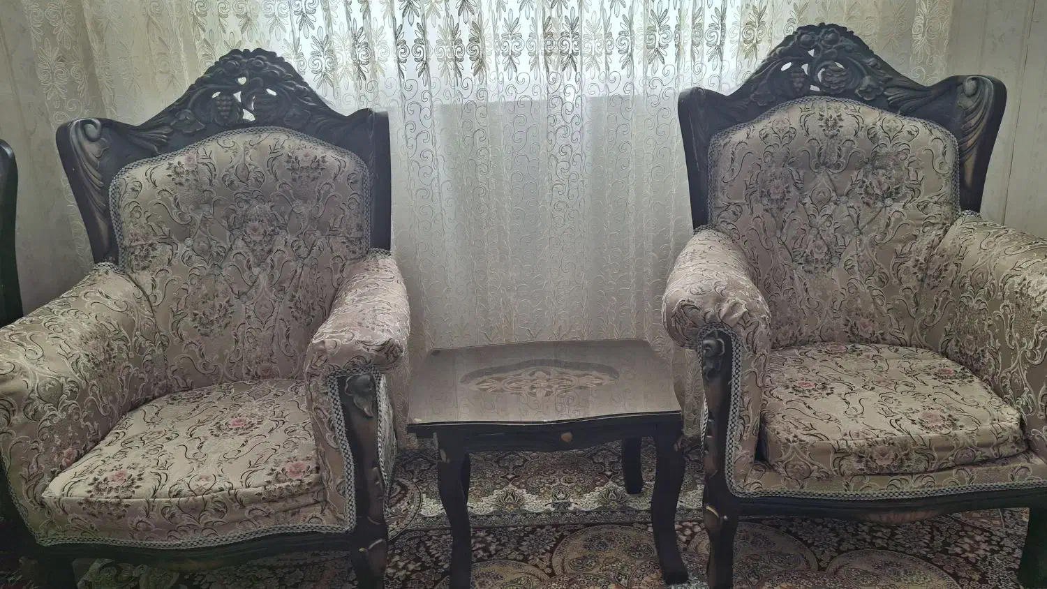 مبل سلطنتی 9نفره|مبلمان خانگی و میز عسلی|اقبالیه, |دیوار