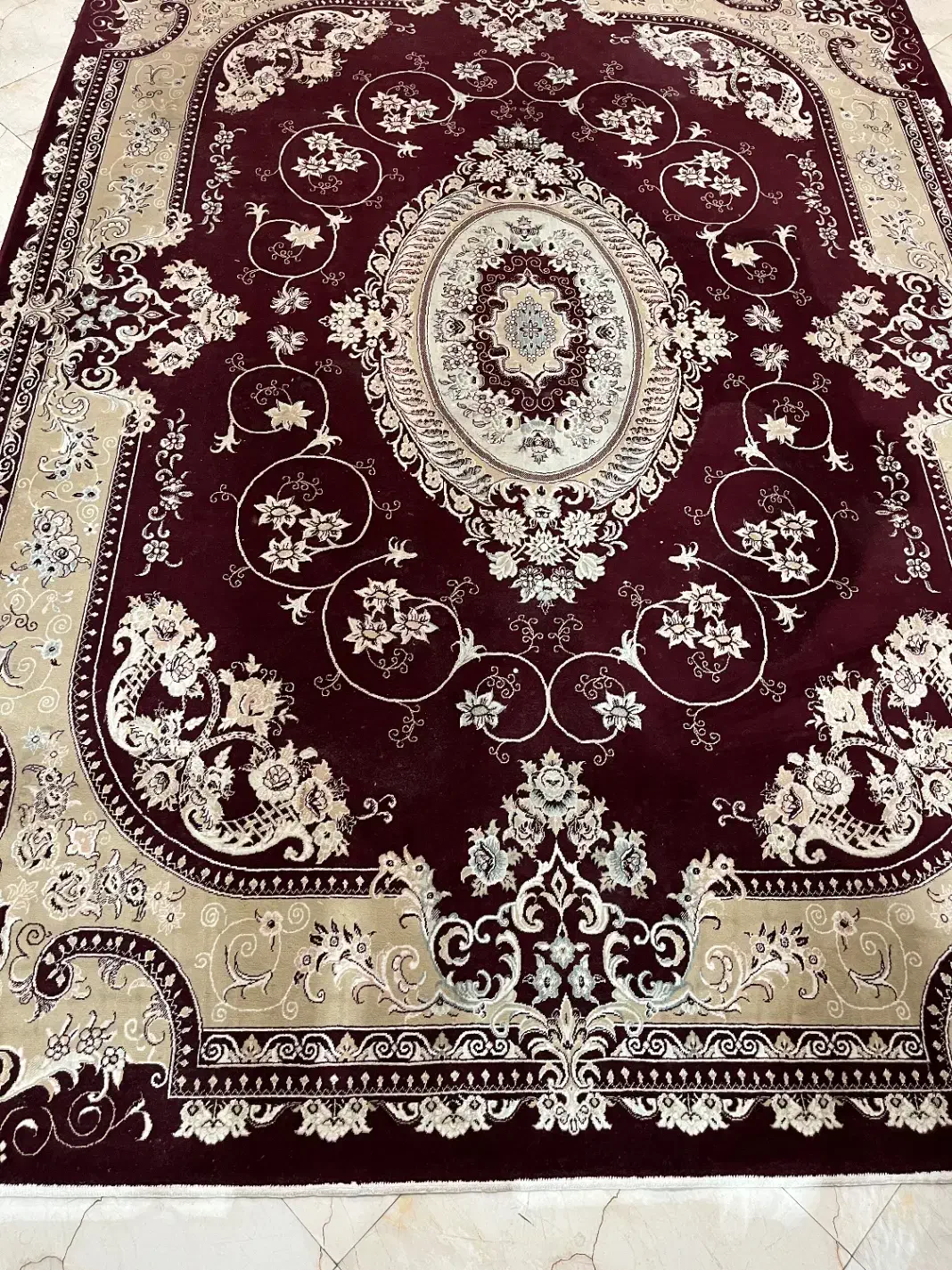 فرش ۱۲متری نخ بدون ایراد سالم|فرش|نسیمشهر, |دیوار