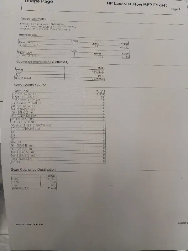 چند کاره hp laser e52645|پرینتر، اسکنر، کپی، فکس|همدان, |دیوار