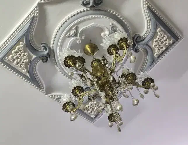 لوستربرنجی سنگین 5شاخه 10شعله|لوستر و چراغ آویز|پاکدشت, پاکدشت (مامازند)|دیوار