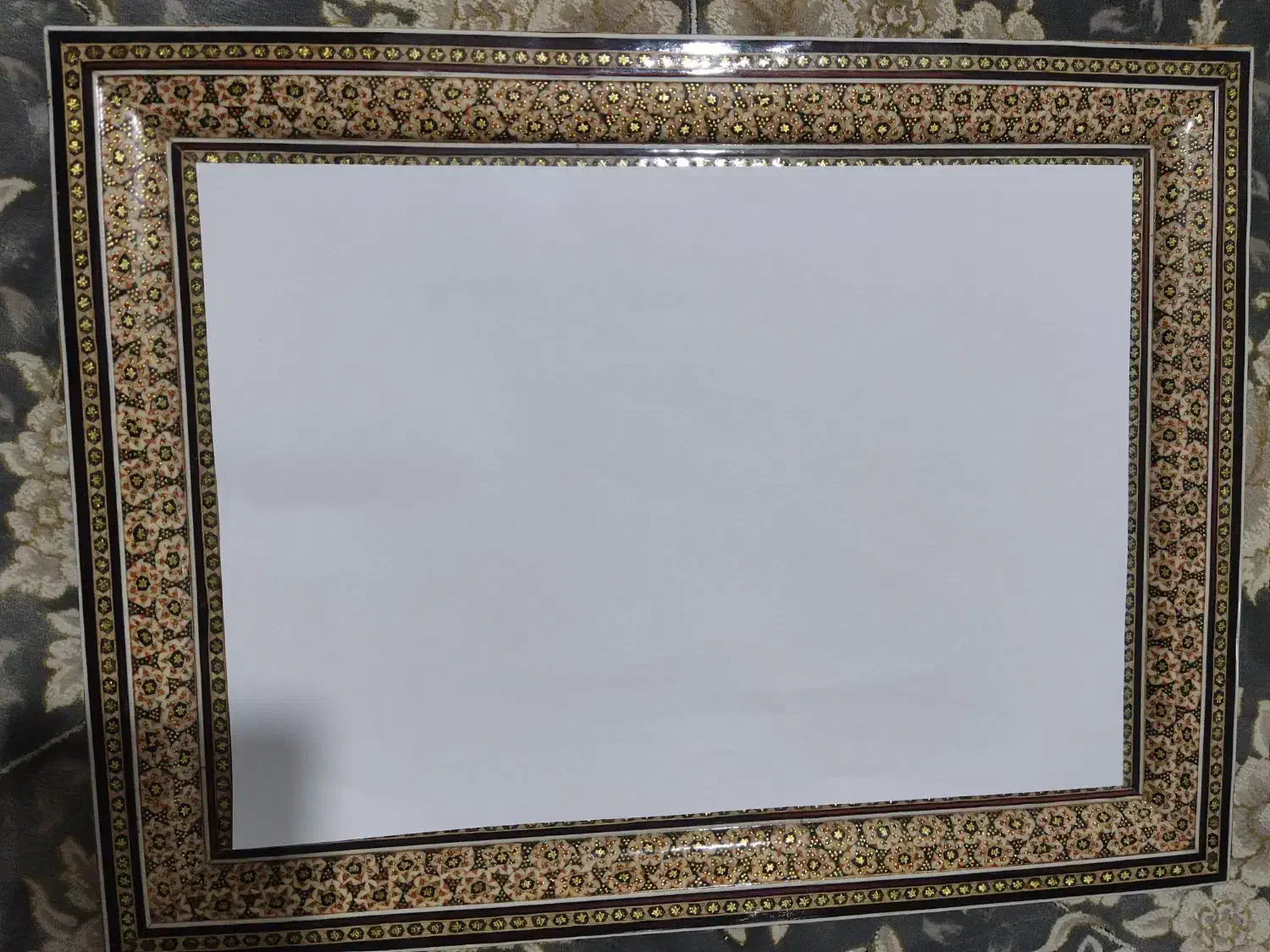 قاب عکس خاتم کاری|تابلو، نقاشی، عکس|رباط‌کریم, رباط‌کریم|دیوار