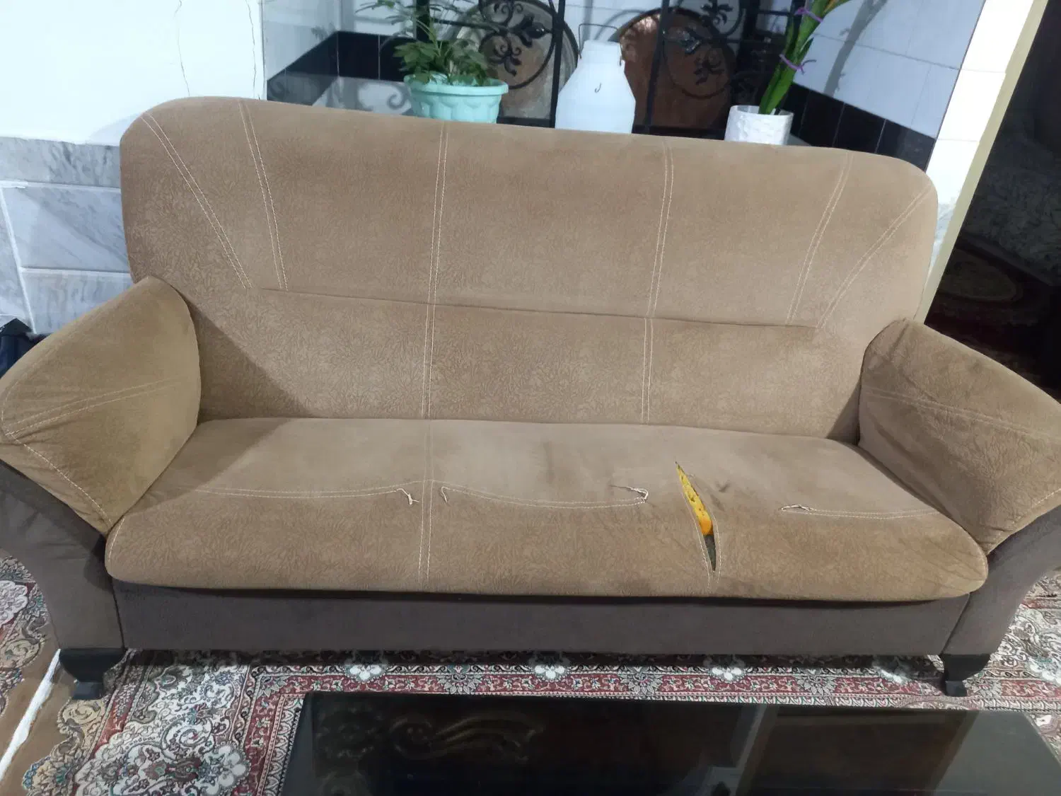 فروش مبل ۷نفره|مبلمان خانگی و میز عسلی|شیروان (خراسان), |دیوار