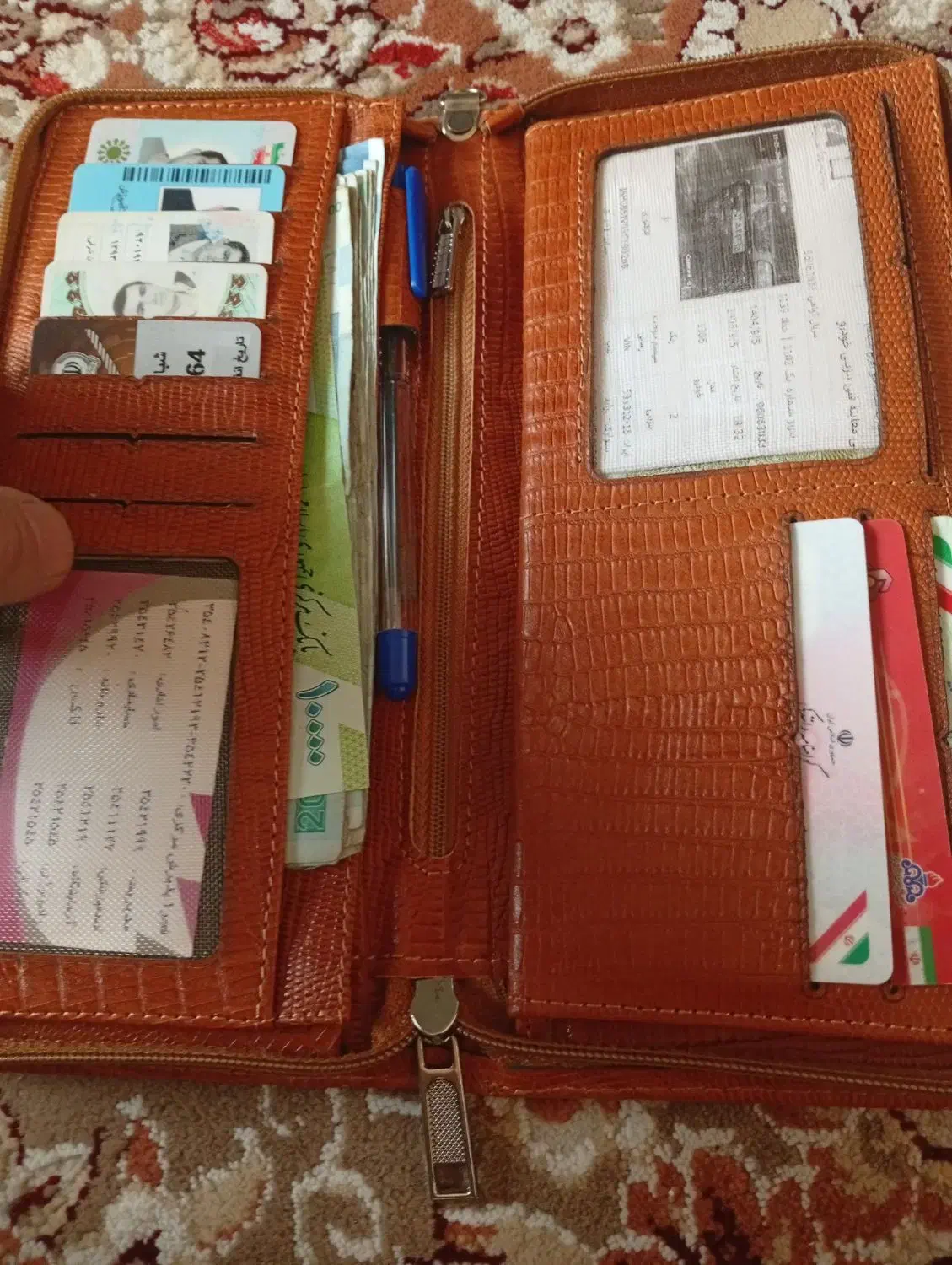 کیف پول چرم مصنوعی|کیف، کفش، کمربند|تبریز, |دیوار