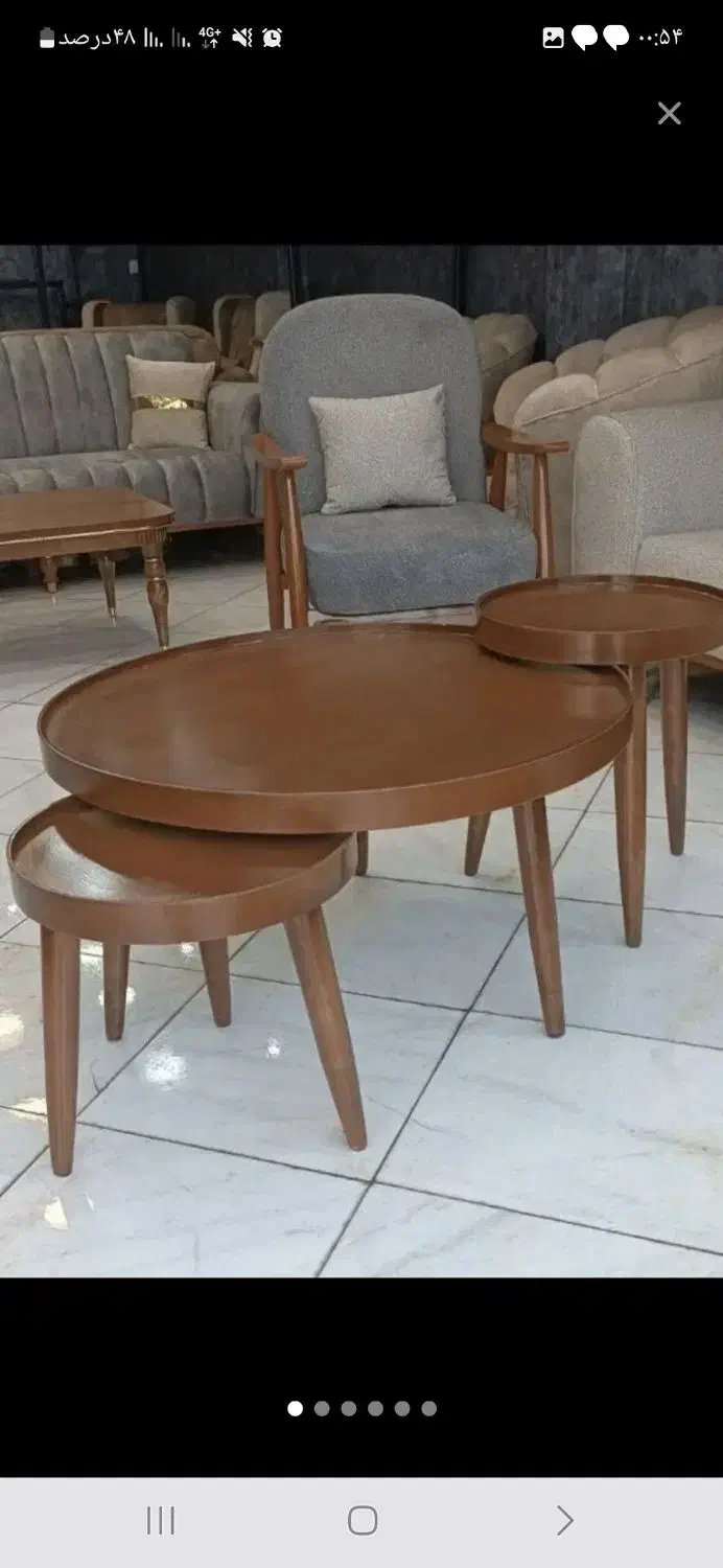 فروش میز عسلی جلومبلی چوب روس تک و عمده|مبلمان خانگی و میز عسلی|کرمانشاه, |دیوار