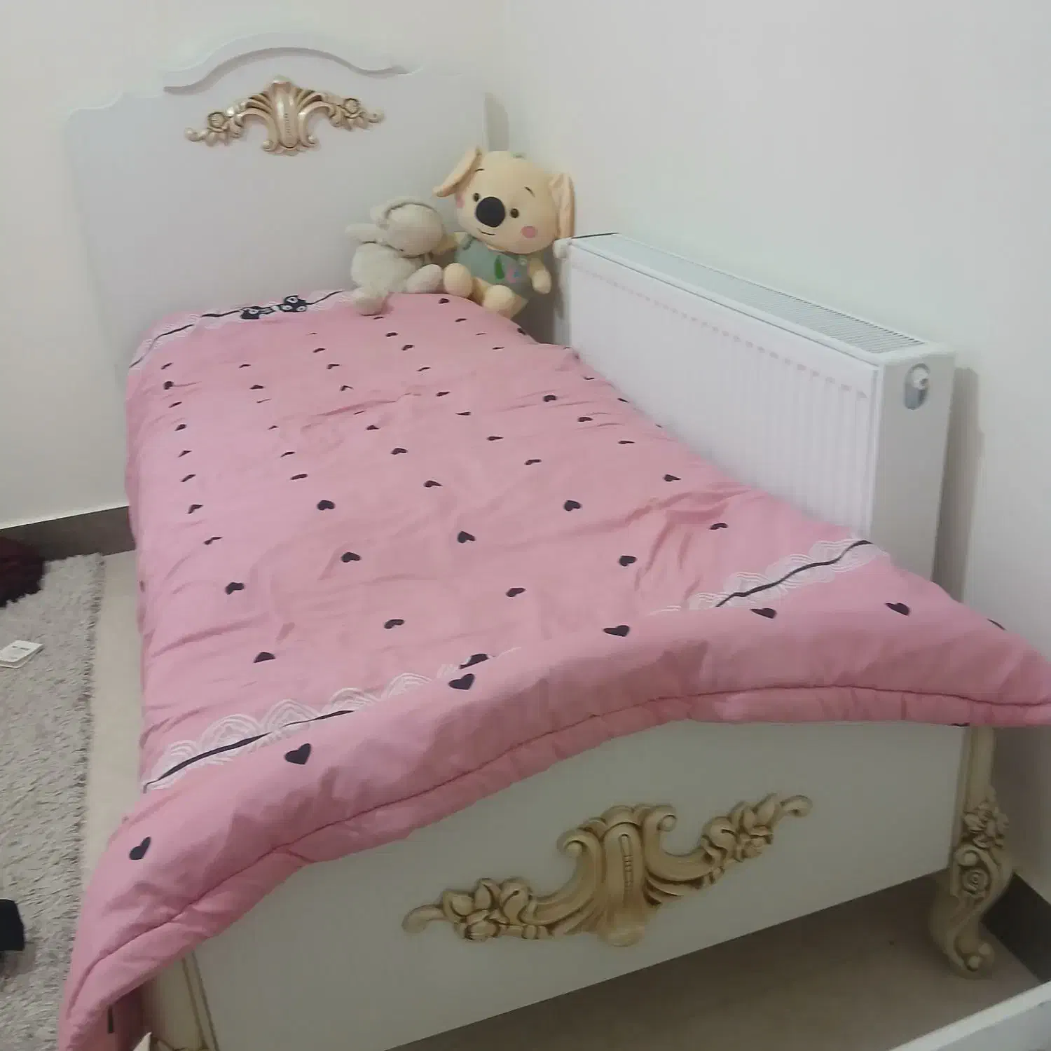 تخت و کمد کودک نوجوان ست کامل درحدنو|تخت و سرویس خواب|هشتگرد, مدرس|دیوار