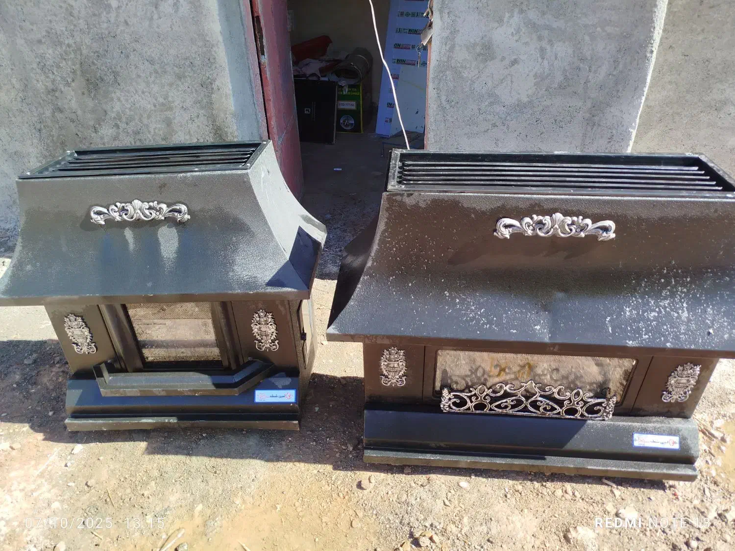 بخاری شومینه درحد نو دوعدد سایز مخالف کوچیک بزرگ|بخاری، هیتر، شومینه|تربت جام, شهید مدرس|دیوار