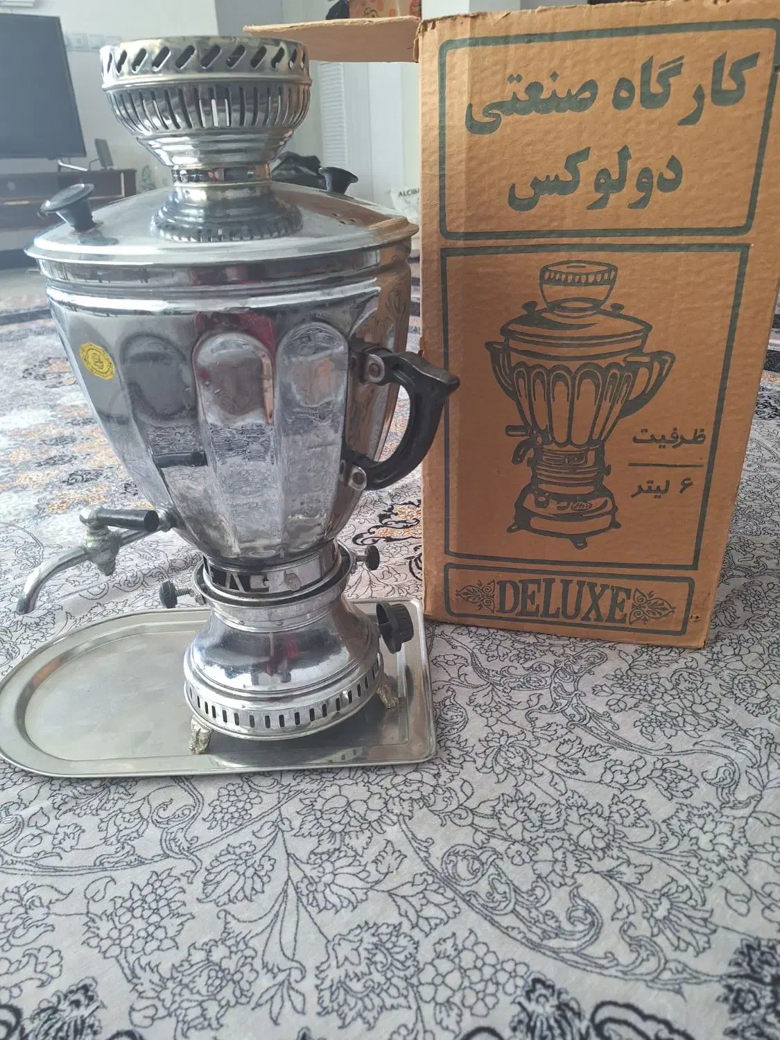 سماور گازی ۶ لیتری دولوکس|سماور، چای‌ساز، قهوه‌ساز|اهواز, رسالت|دیوار
