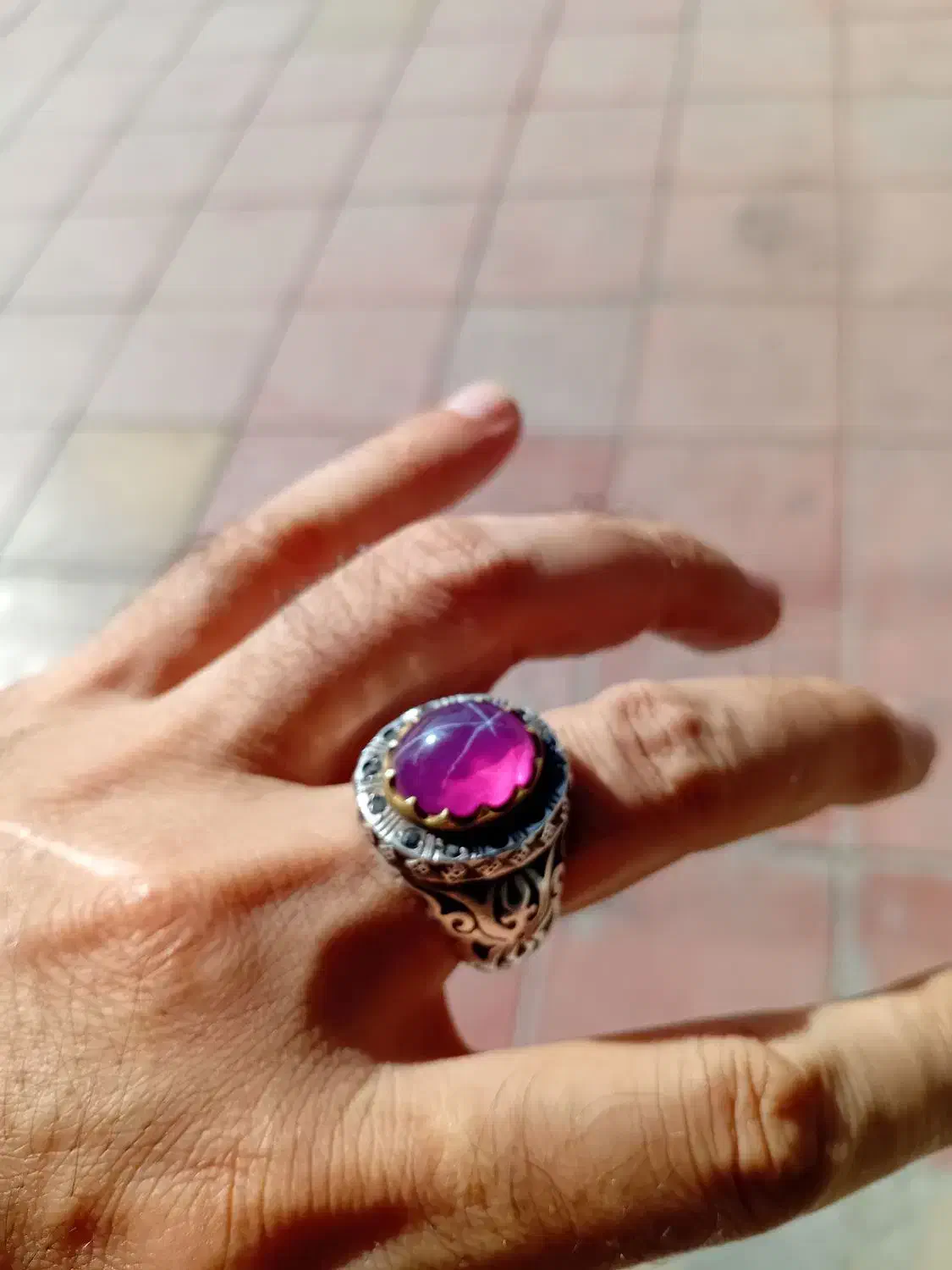 انگشتر یاقوت استار|زیورآلات و اکسسوری|قرچک, شهرک طلائیه|دیوار