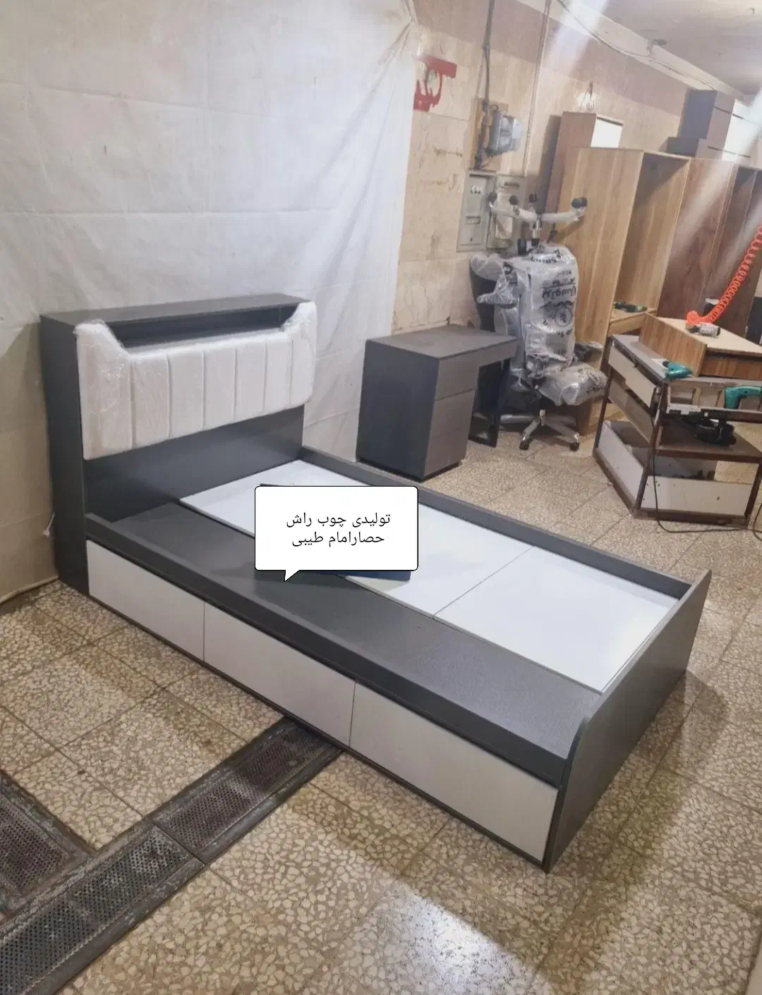 تخت خواب بیستا طرح یک و دونفره کد182|تخت و سرویس خواب|همدان, |دیوار