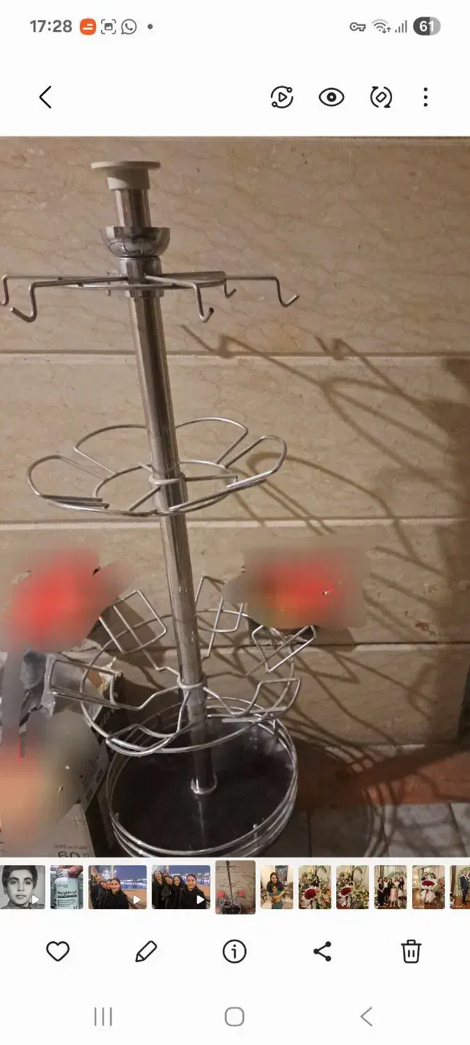 پایه چرخشی چهار طبقه اپن اشپزخانه|آبچکان و نظمدهنده ظروف|تهران, کرمان|دیوار